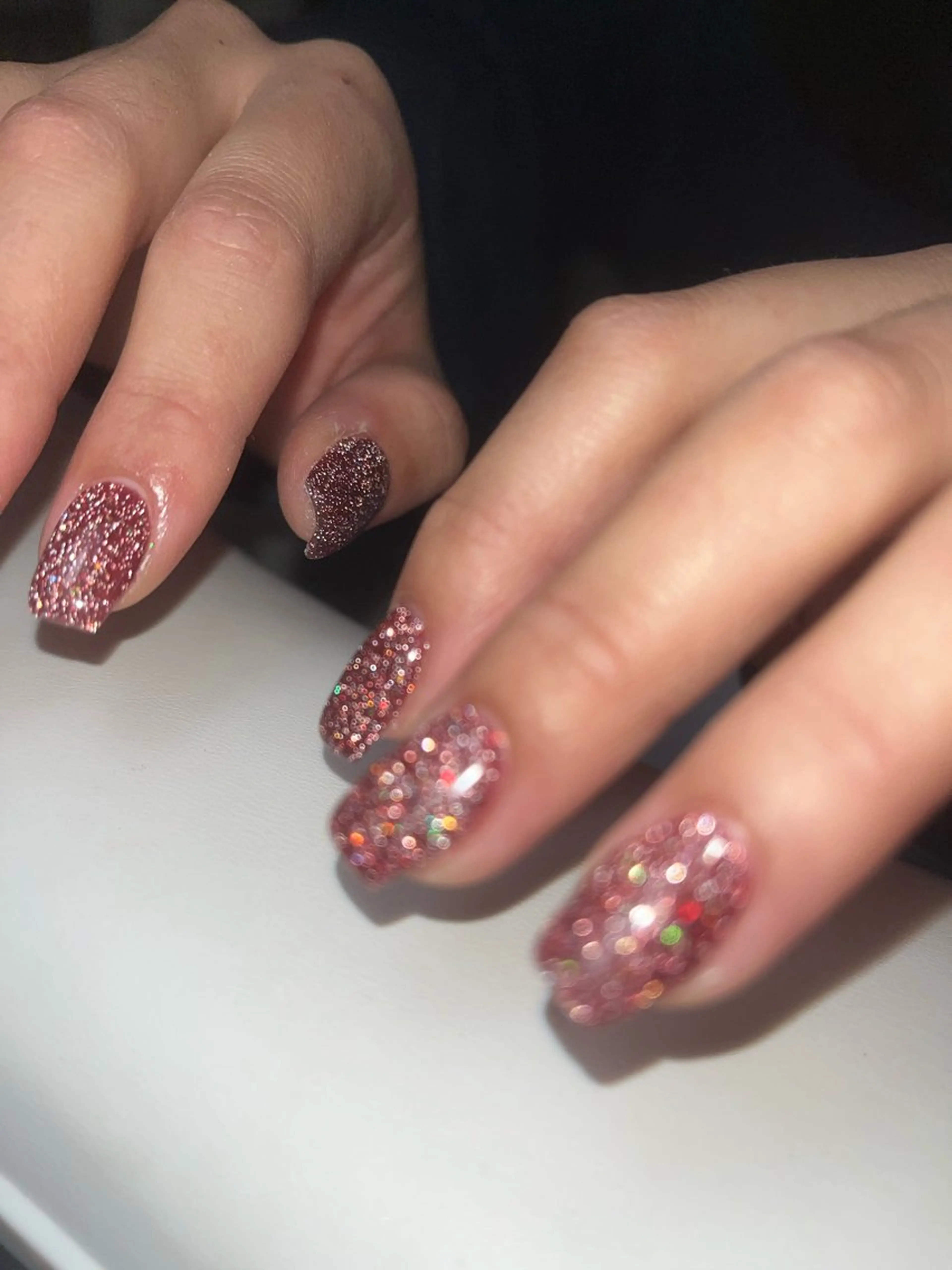 ネイル フラッシュネイル ニュアンスネイル シンプルネイル ハンドネイル SAKU nail 作島茜のネイルデザイン