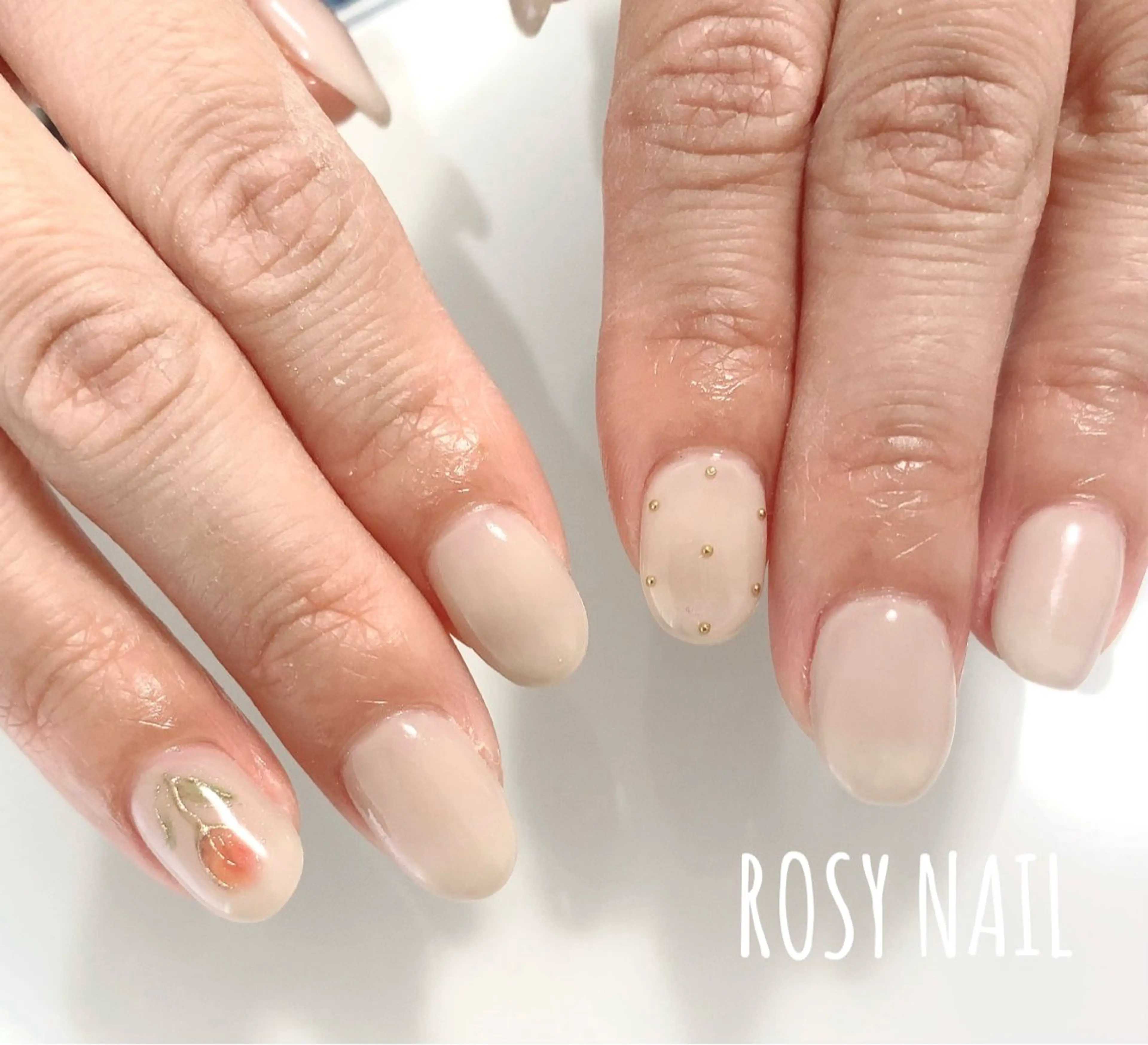 ネイル アートネイル シンプルネイル ROSY NAIL ロージーネイルのネイルデザイン