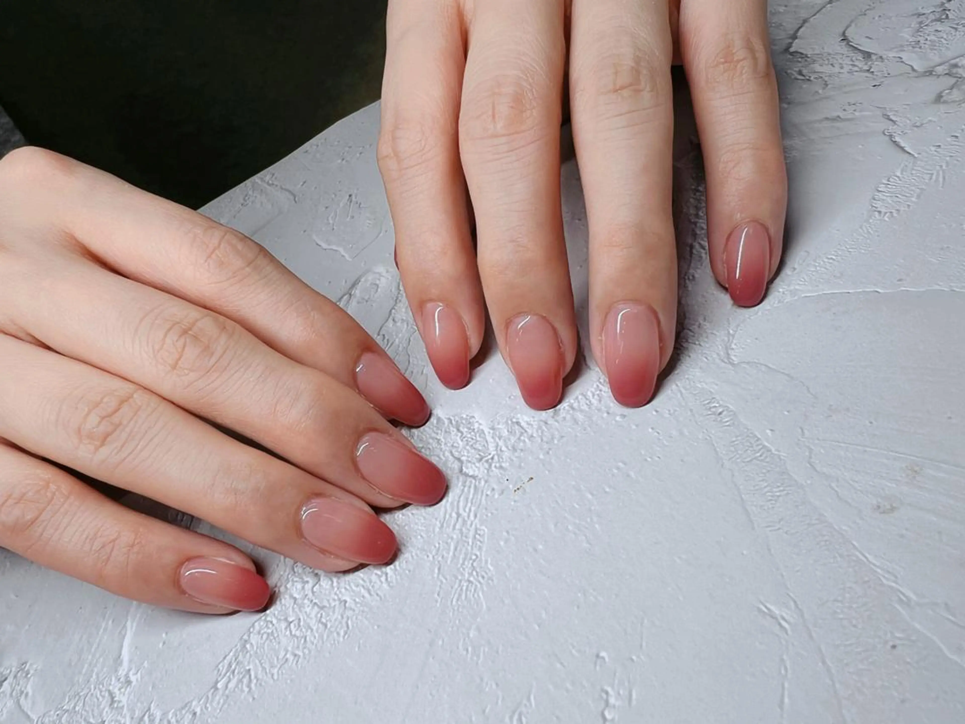 ネイル 長さ出し フレンチネイル ジェルネイル ガラスフレンチ 韓国ネイル MoriseNail Jr研修💜イシダのネイルデザイン