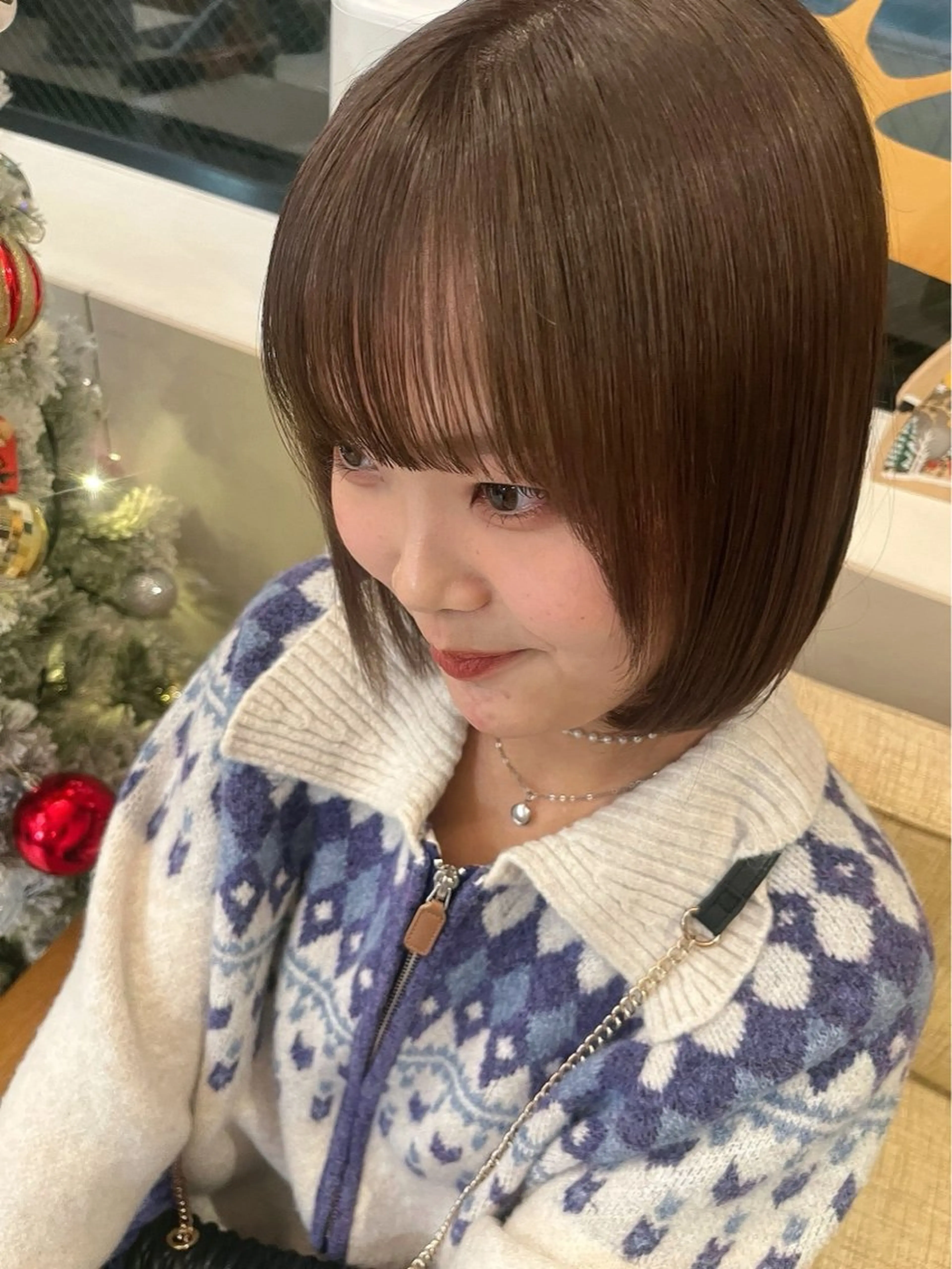 ロング 韓国風レイヤーカラー ライムのヘアスタイル