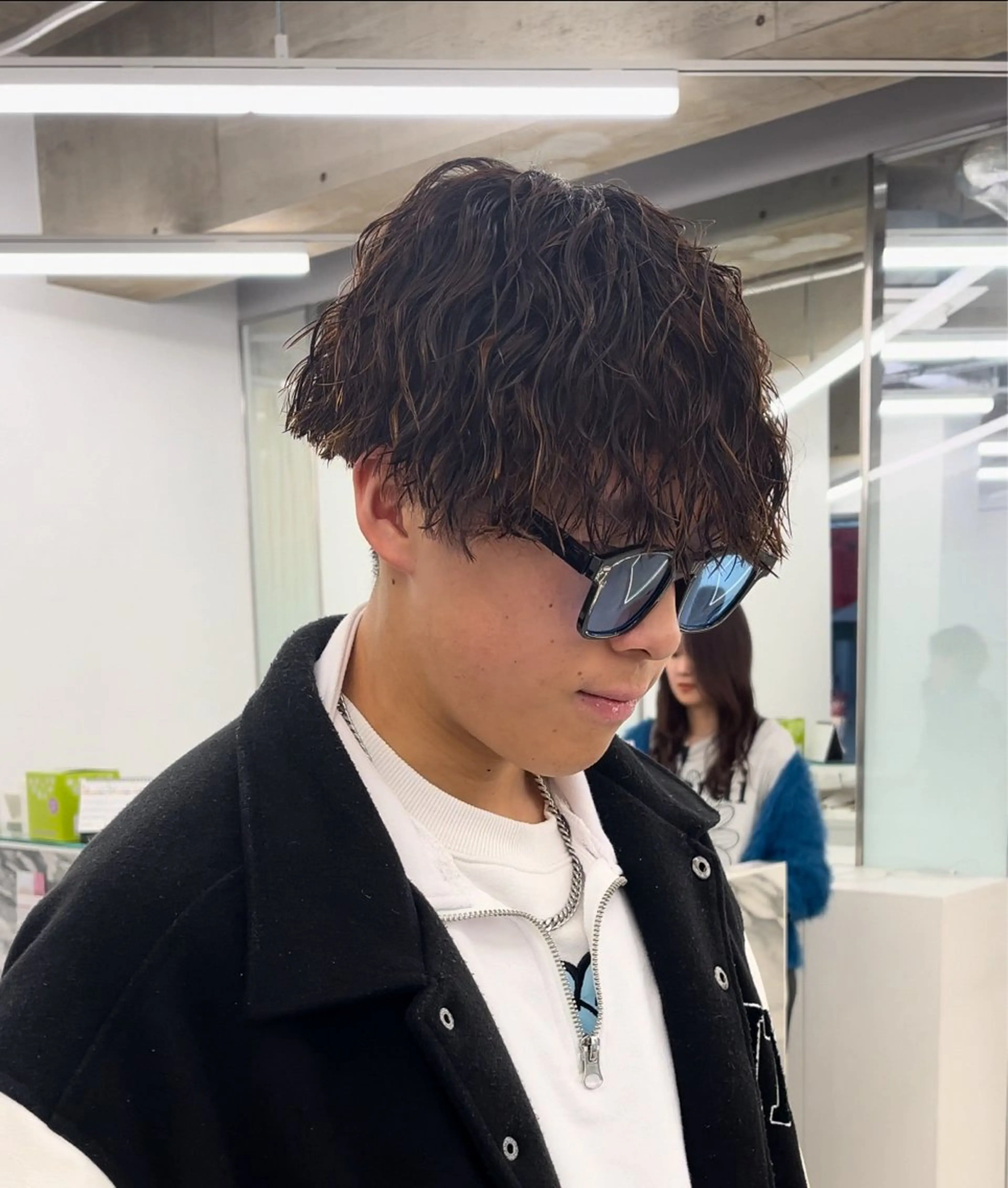 ショート カラー パーマ メンズ 森龍馬 メンズ専門美容師のヘアスタイル