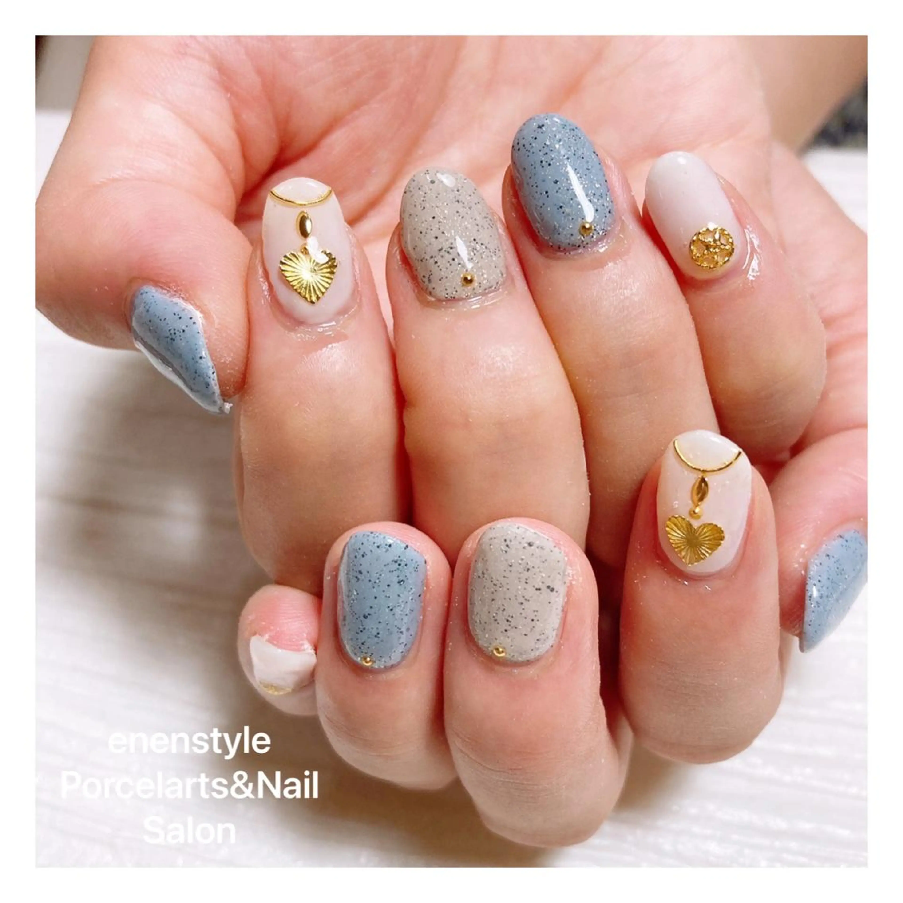 ミディアム ネイル ハンドネイル 👑enen style👑のネイルデザイン