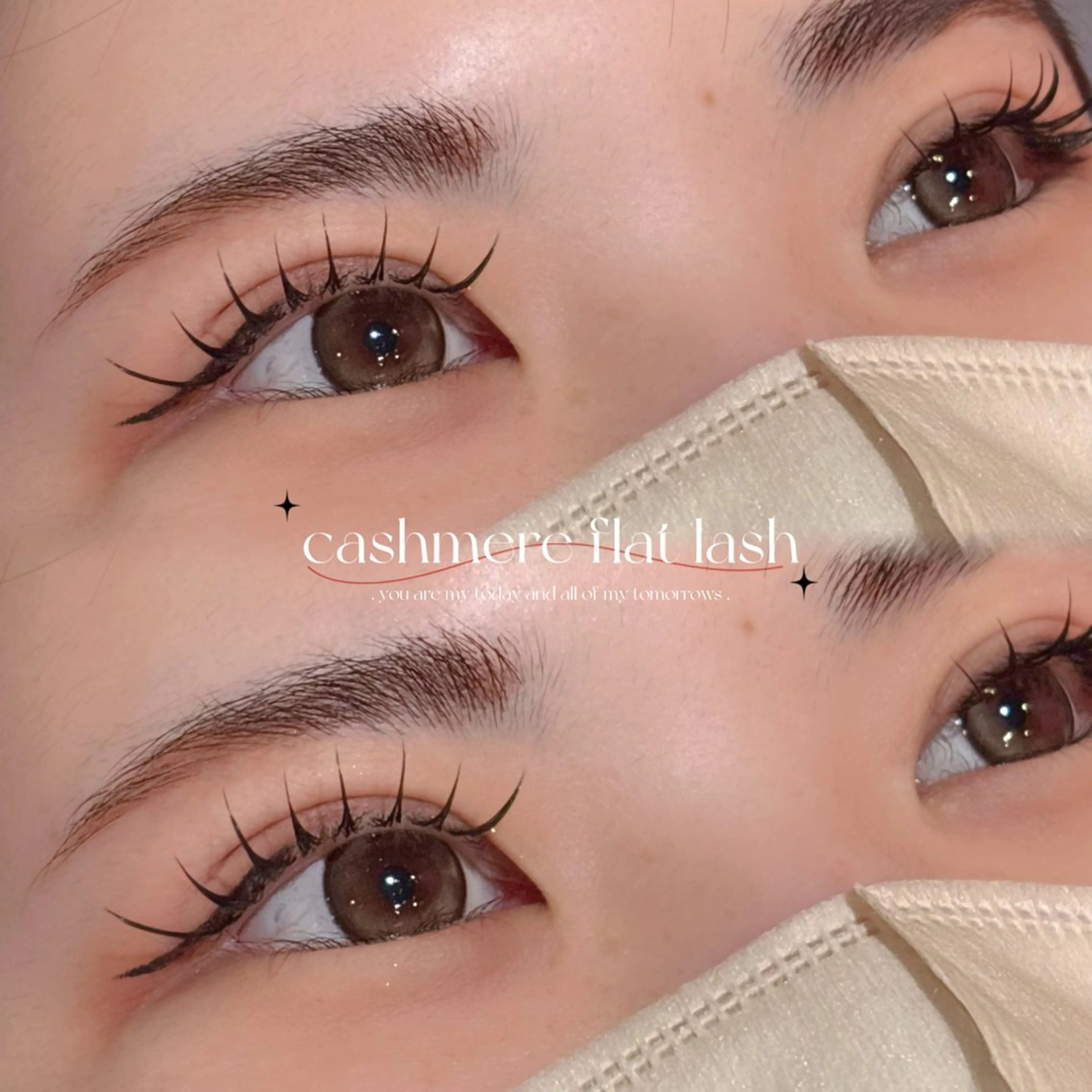 セーブル100本🎀【オフ込み】+束感コーティング🫧➕¥1,000でフラットラッシュに変更🉑の写真