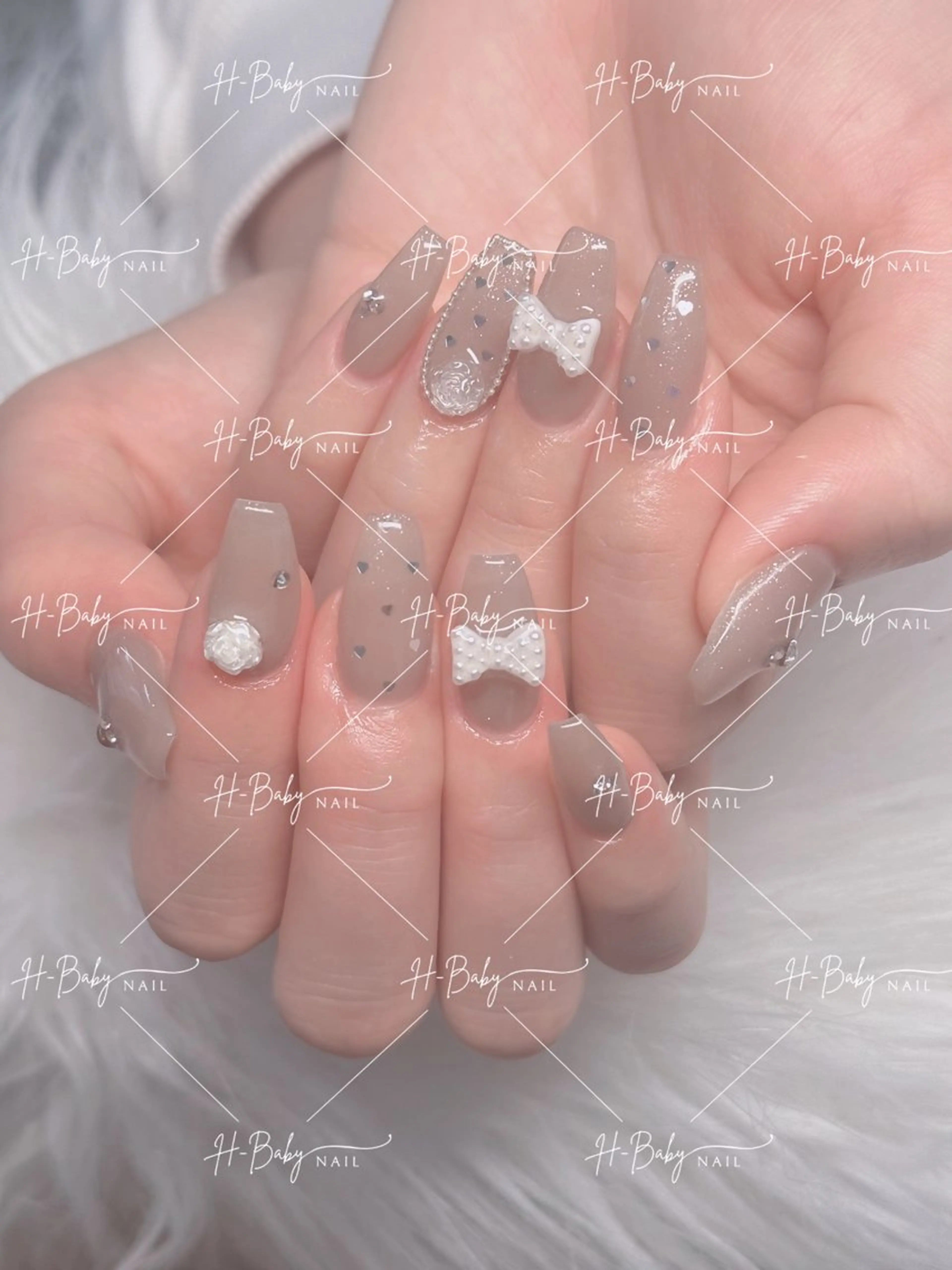 パーマ ハロウィン クリスマス ハンドネイル H.baby Nail Salonのネイルデザイン