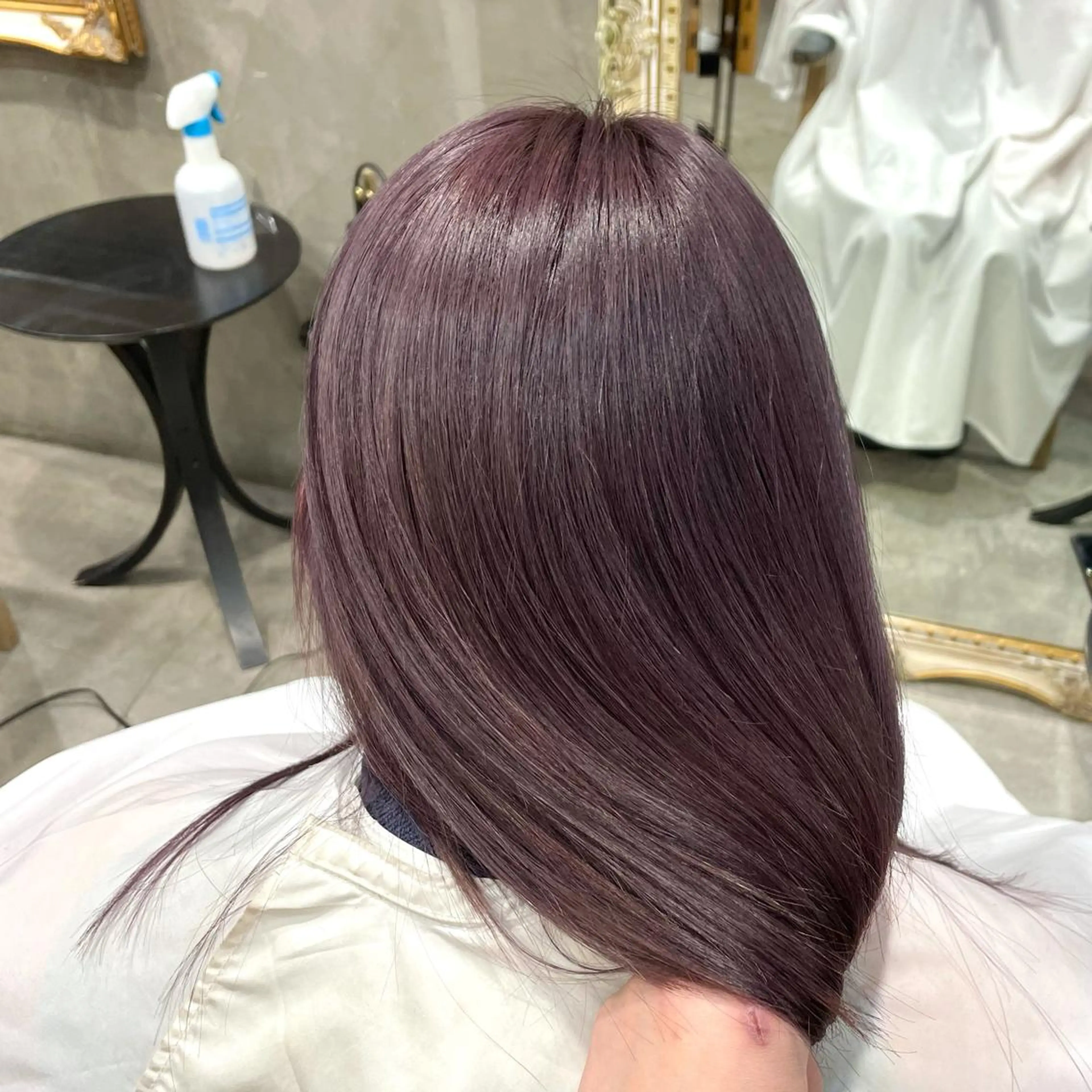 ミディアム カラー 🦋透明感カラー /ケアブリーチ🦋のヘアスタイル