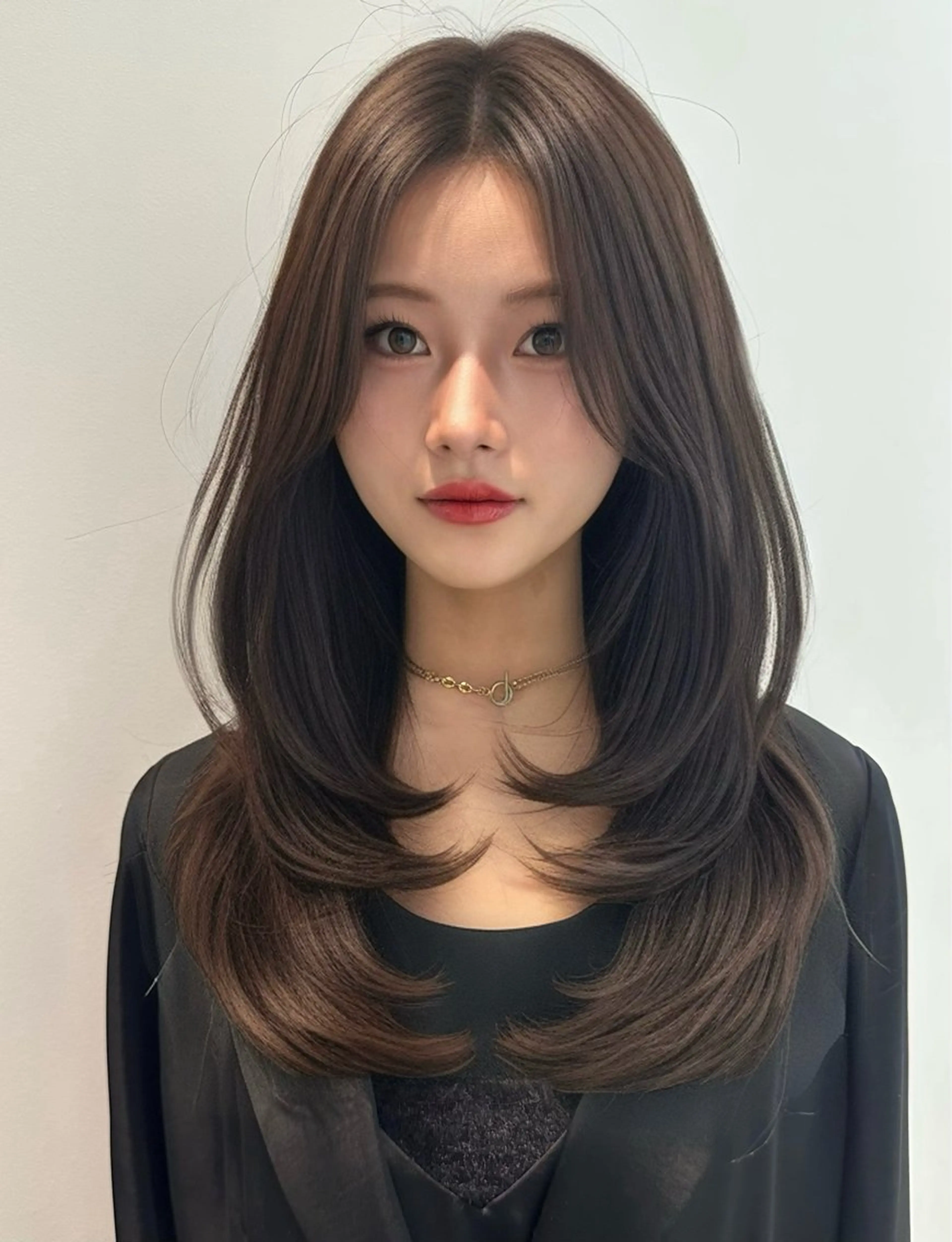 セミロング カラー 笠原 健人のヘアスタイル
