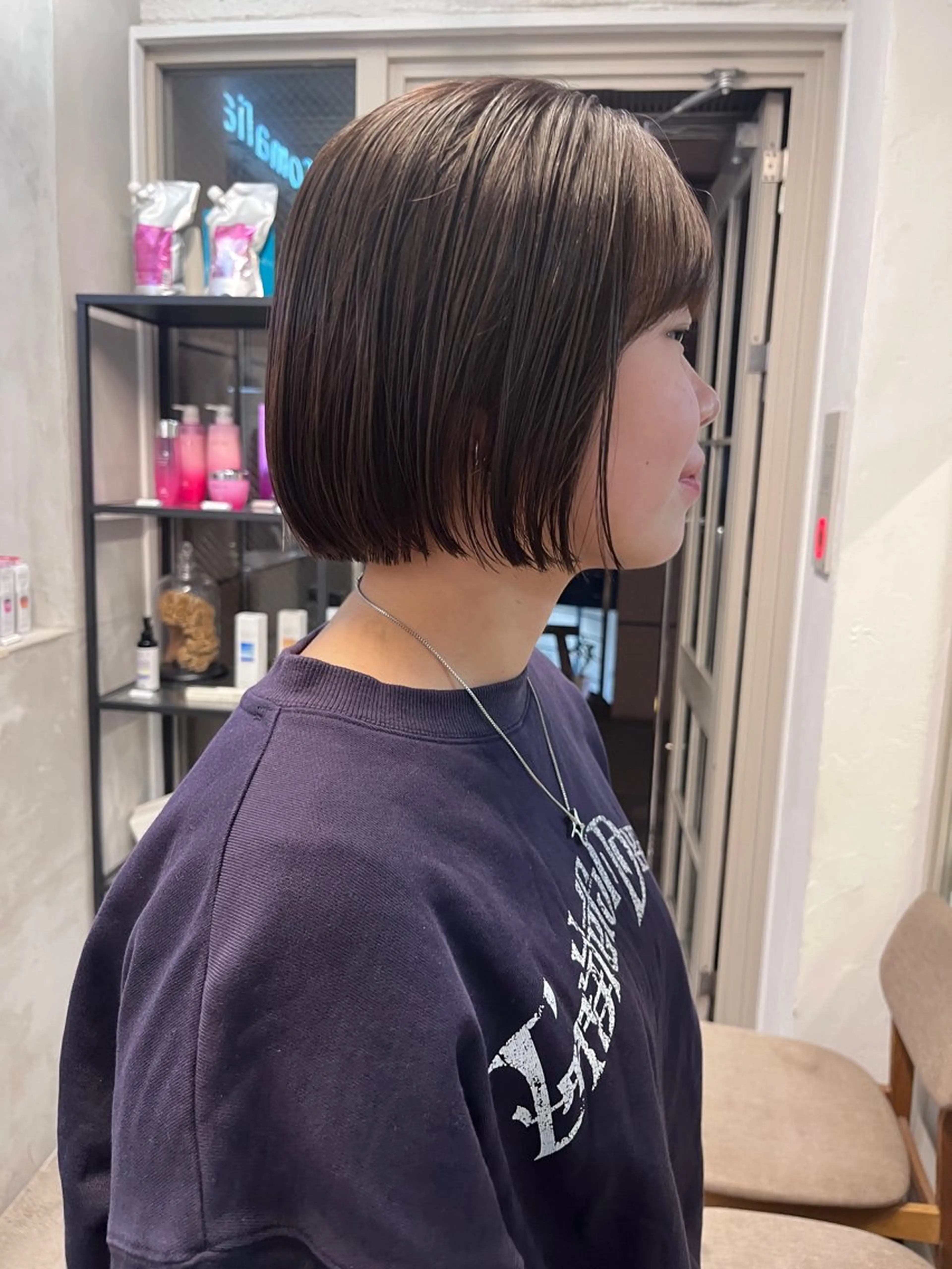 ショート カラー 赤み消しカラー/ ナチュラル/トモキのヘアスタイル