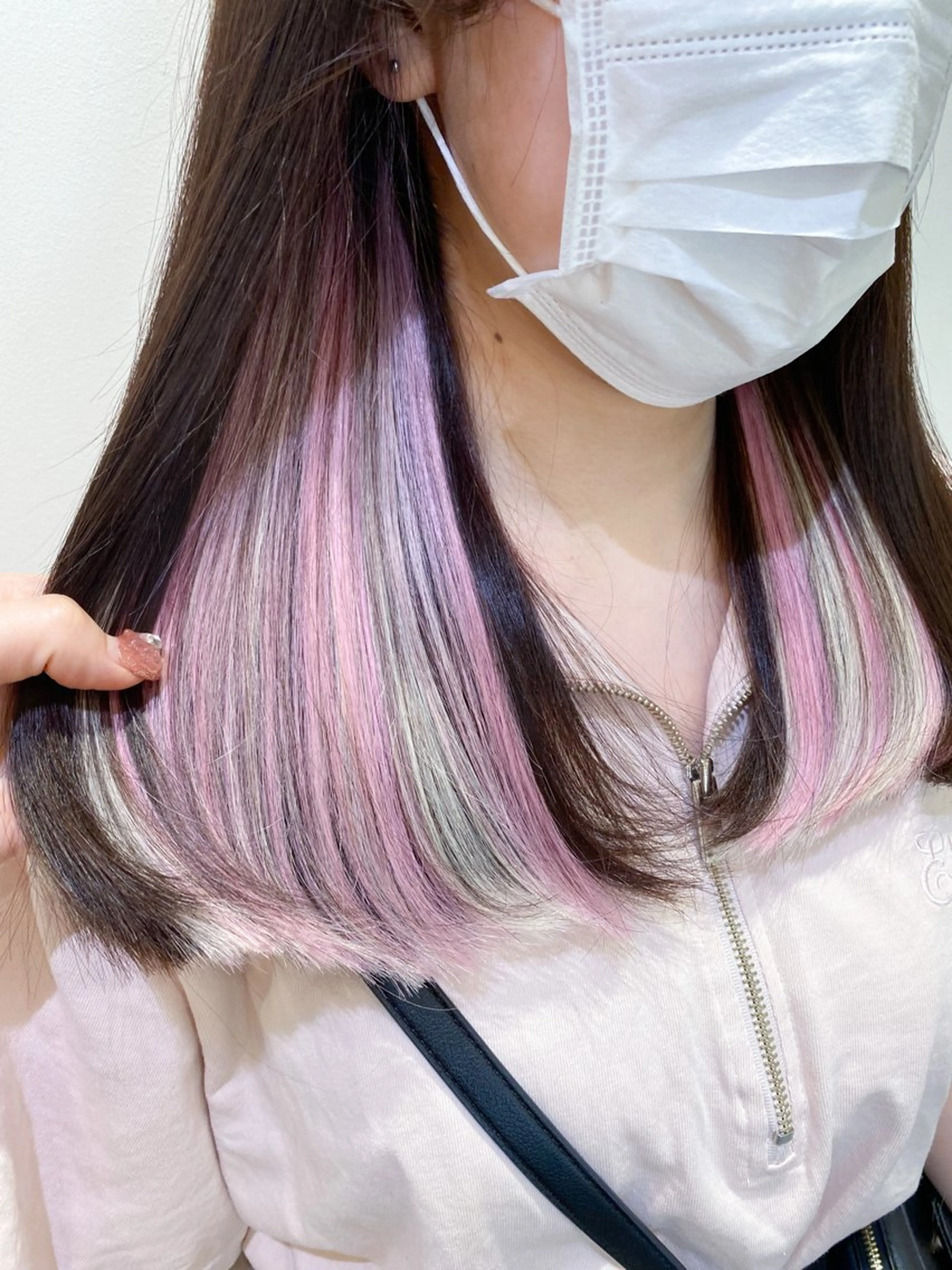 ミディアム カット エクステ 横浜🍒ルーツカラー エクステ／RIEのヘアスタイル