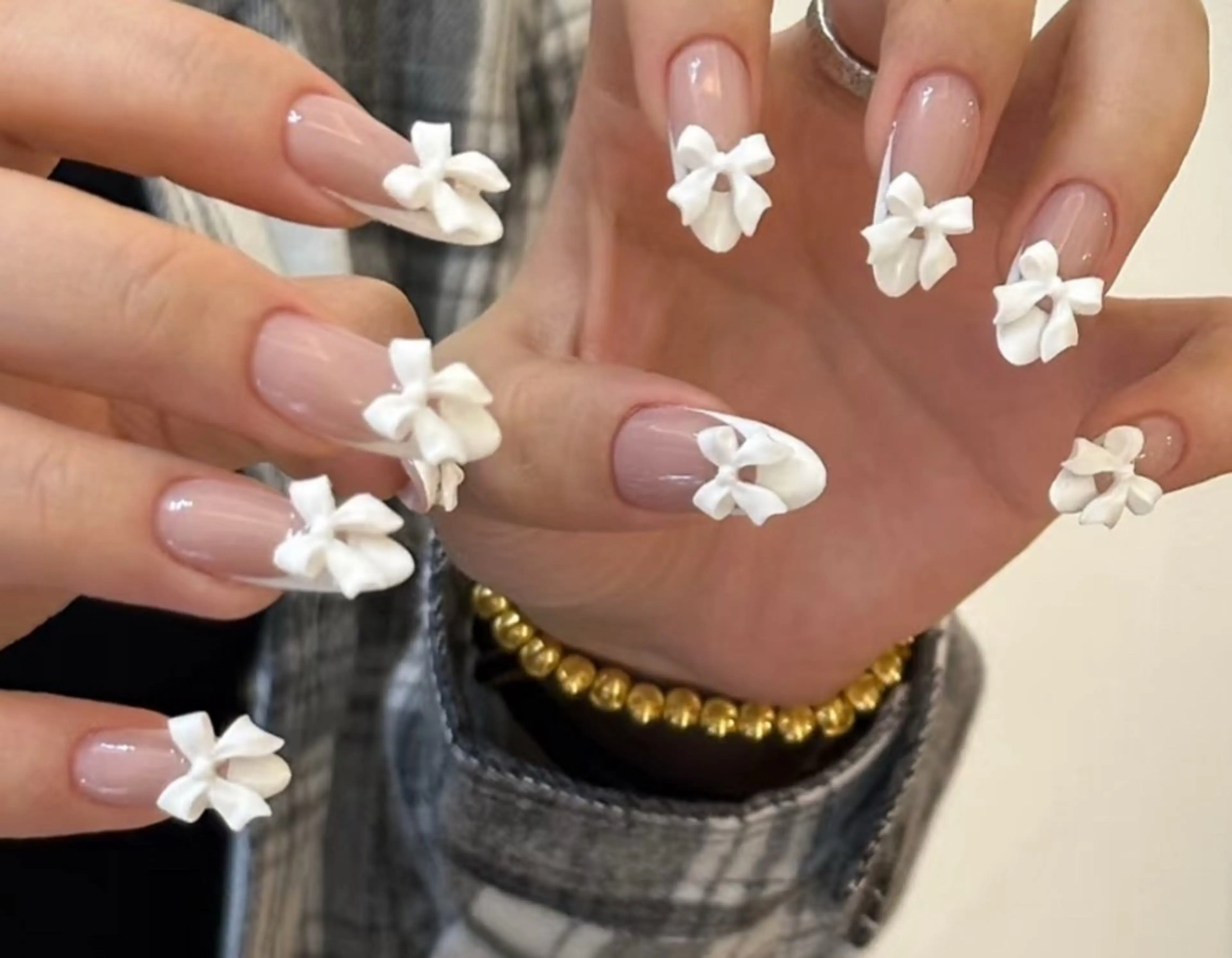 ネイル アートネイル オーロラネイル チークネイル フレンチネイル ガラスフレンチ ハンドネイル 🎀🎀YooLi Nail Salonのネイルデザイン