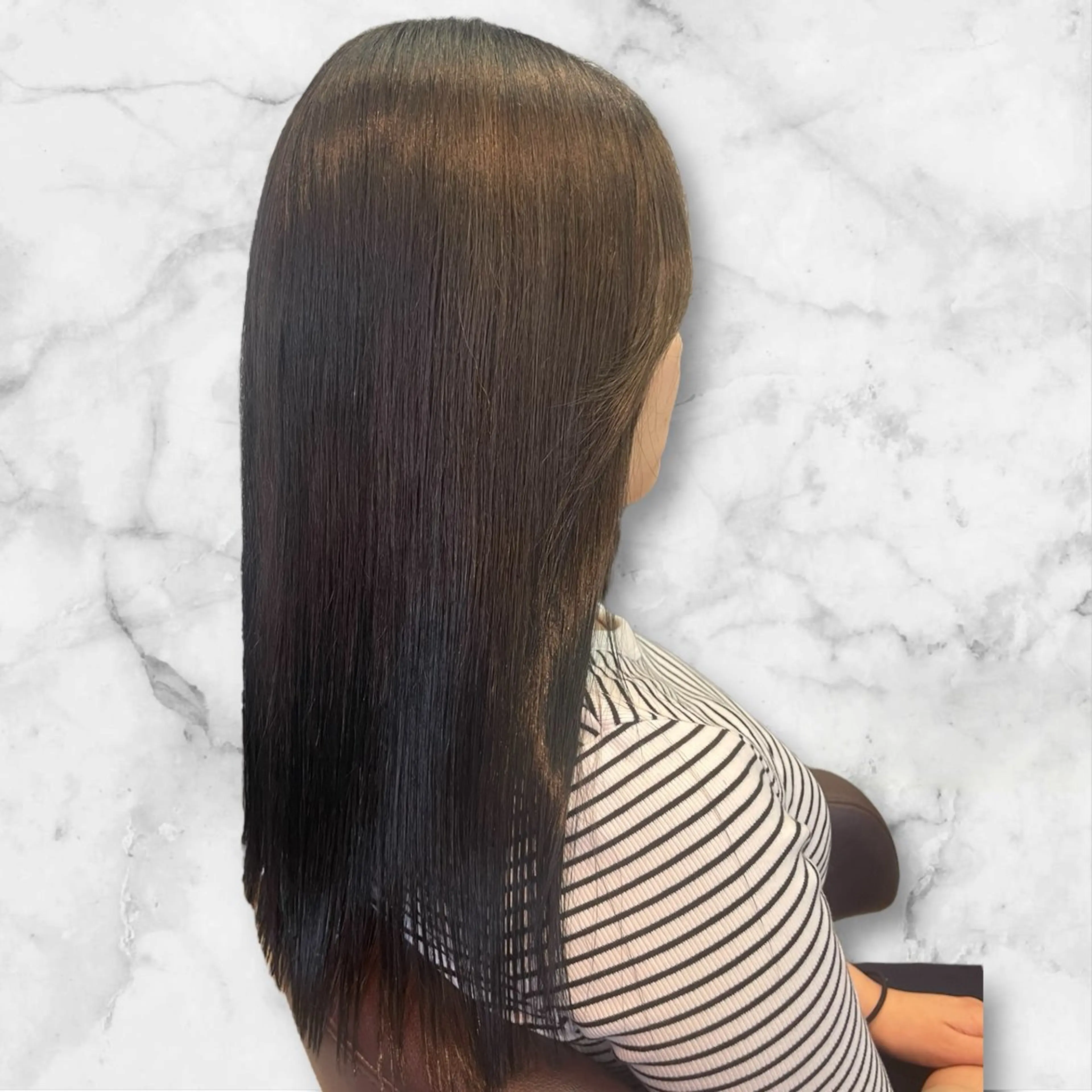 ロング 顔周りカット カット ヘアカラー セルバ所属・プルシールエクステ/ ハイトーン/ブリーチのヘアスタイル