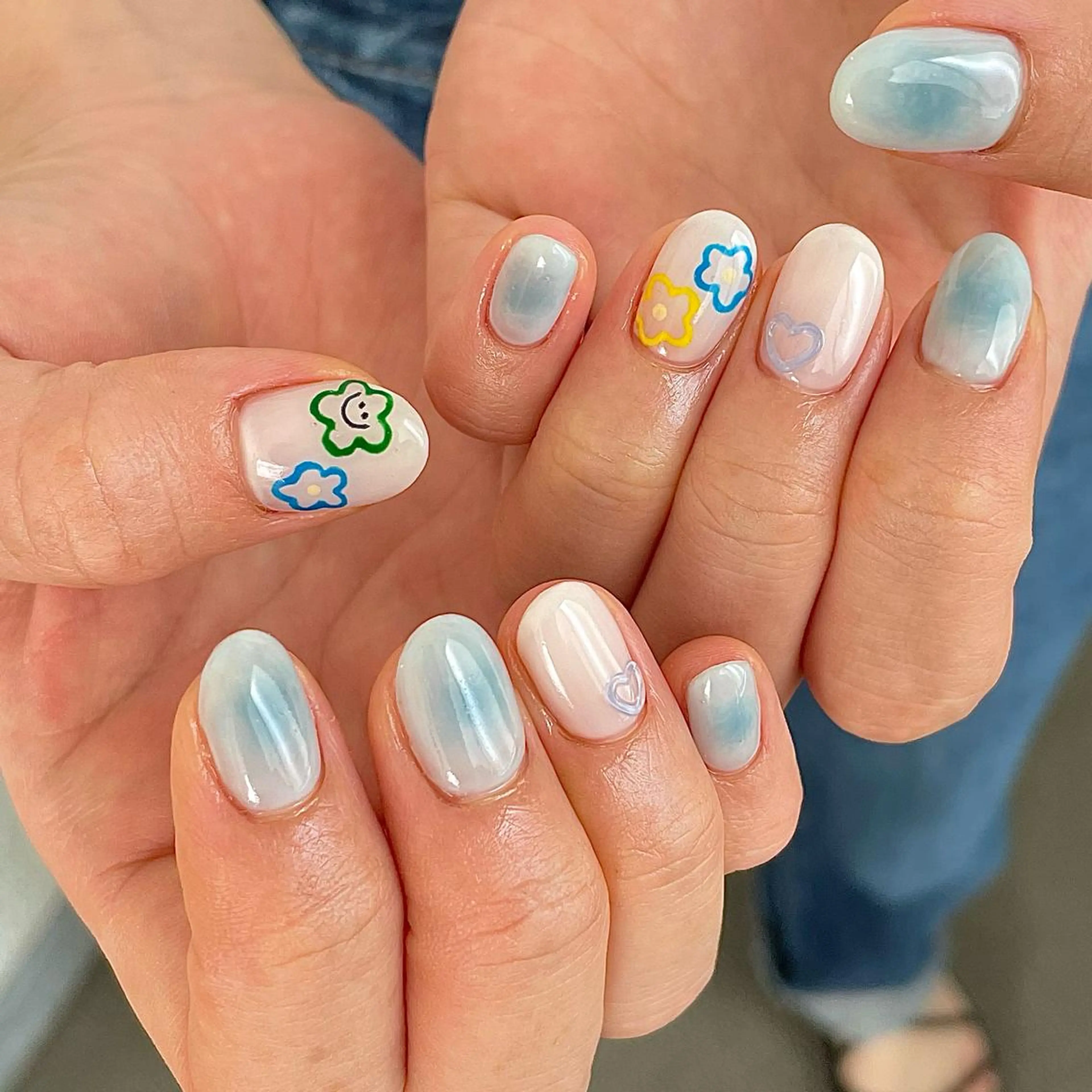 ネイル 持ち込み ハンドネイル Nailsalon BLOOM🌷 山崎のネイルデザイン