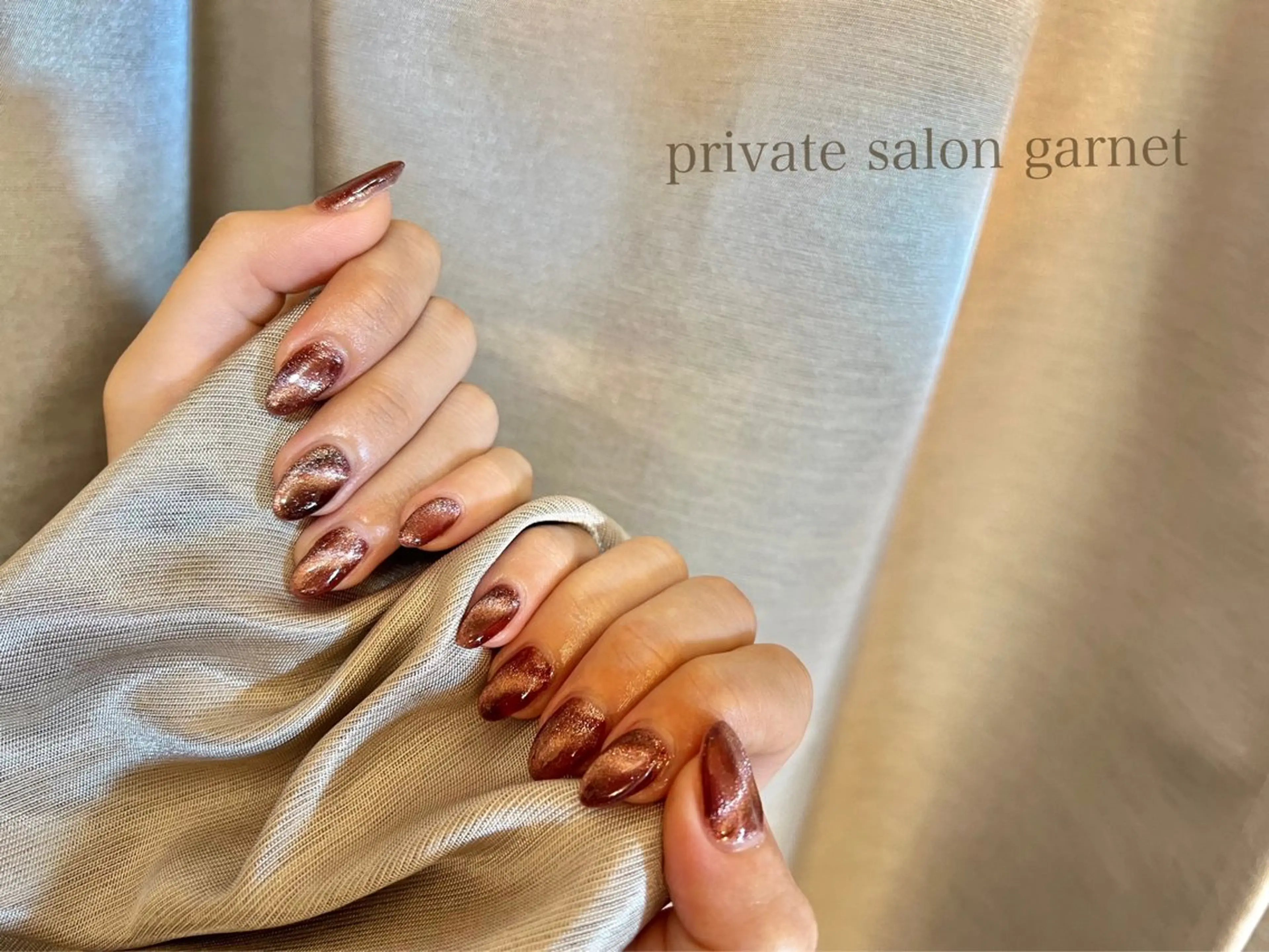 ネイル マグネットネイル ハンドネイル Garnet nailのネイルデザイン