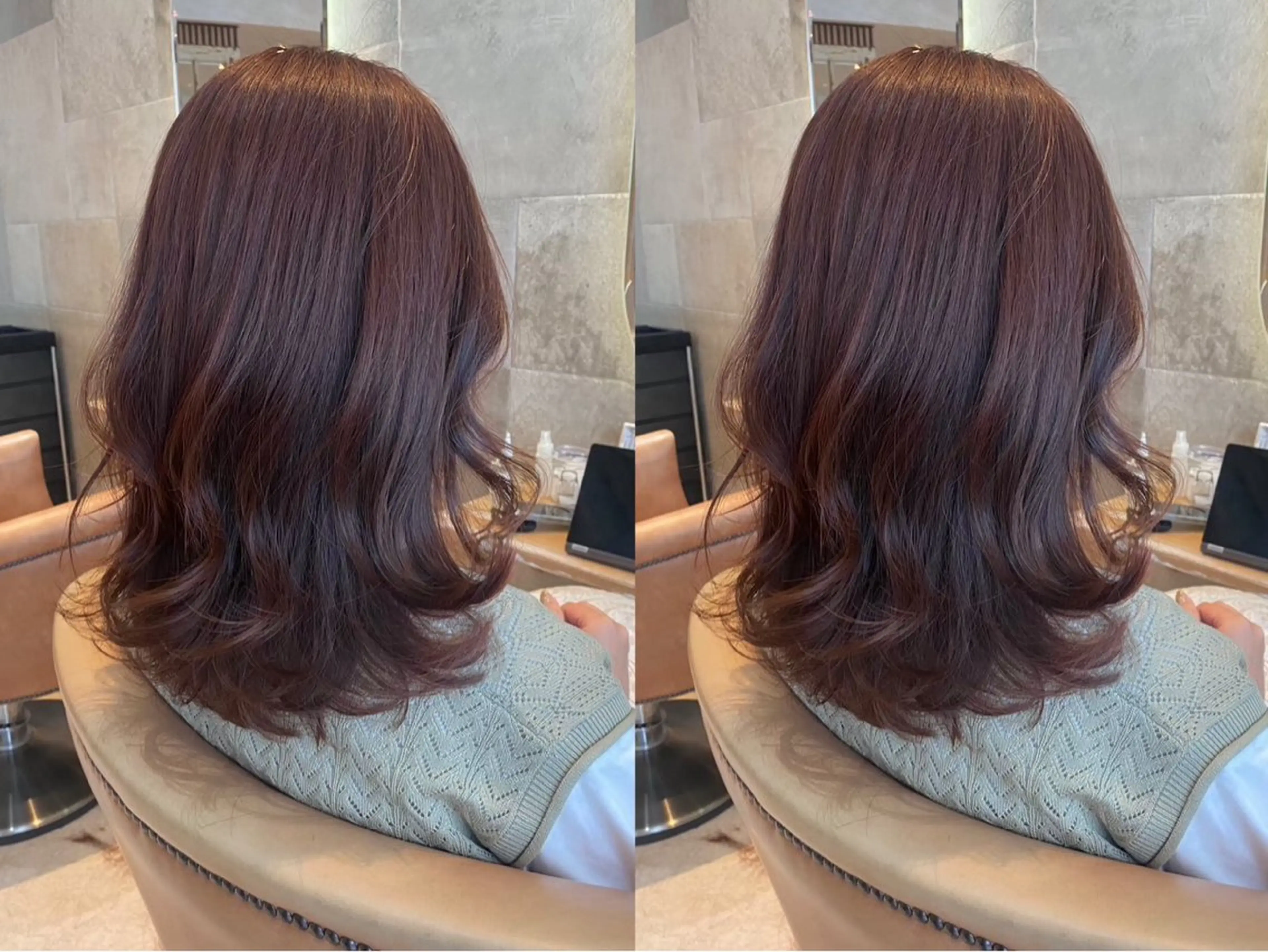 セミロング カラー ヘアカラー トリートメント カラー、縮毛矯正募集 🌈三浦まなやのヘアスタイル