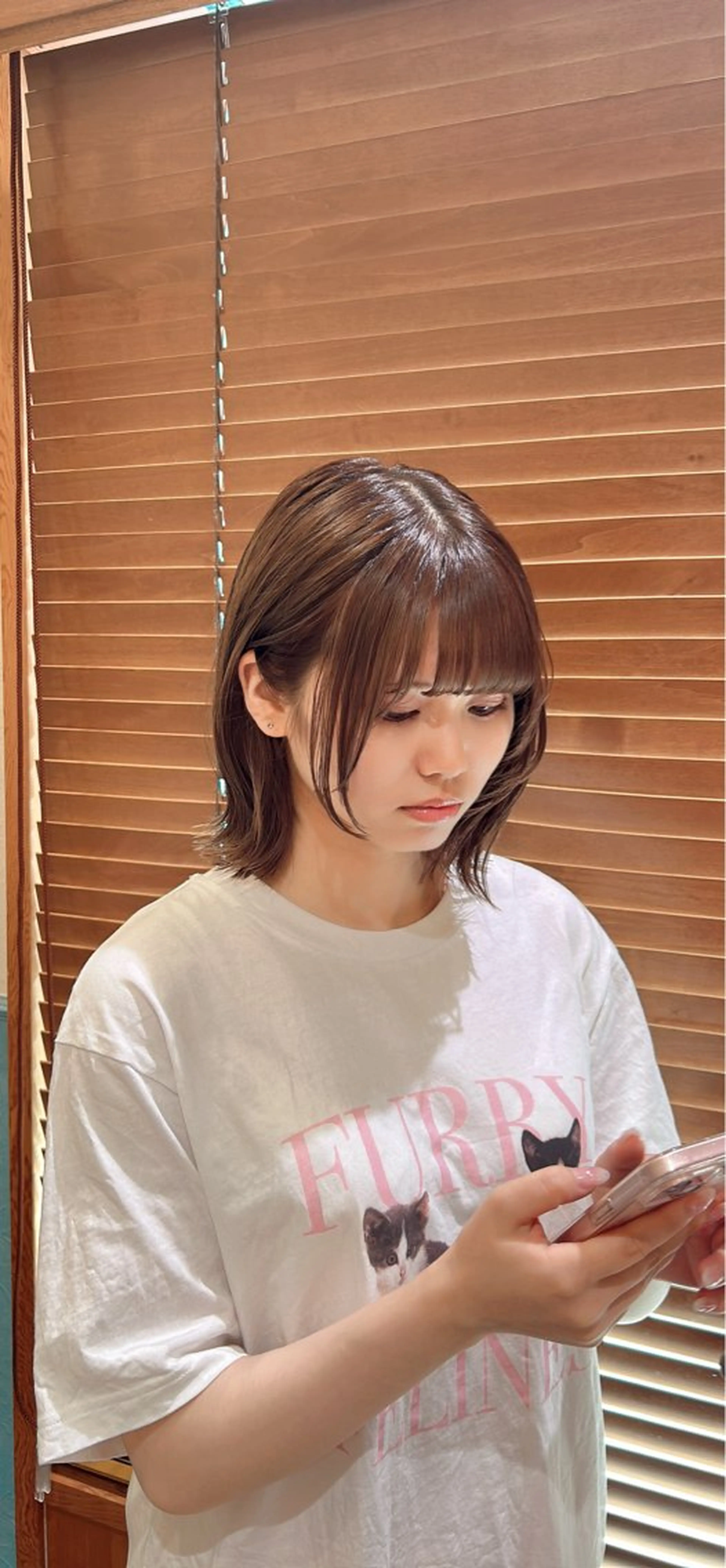 ミディアム カット トリートメント 河野 穂香のヘアスタイル