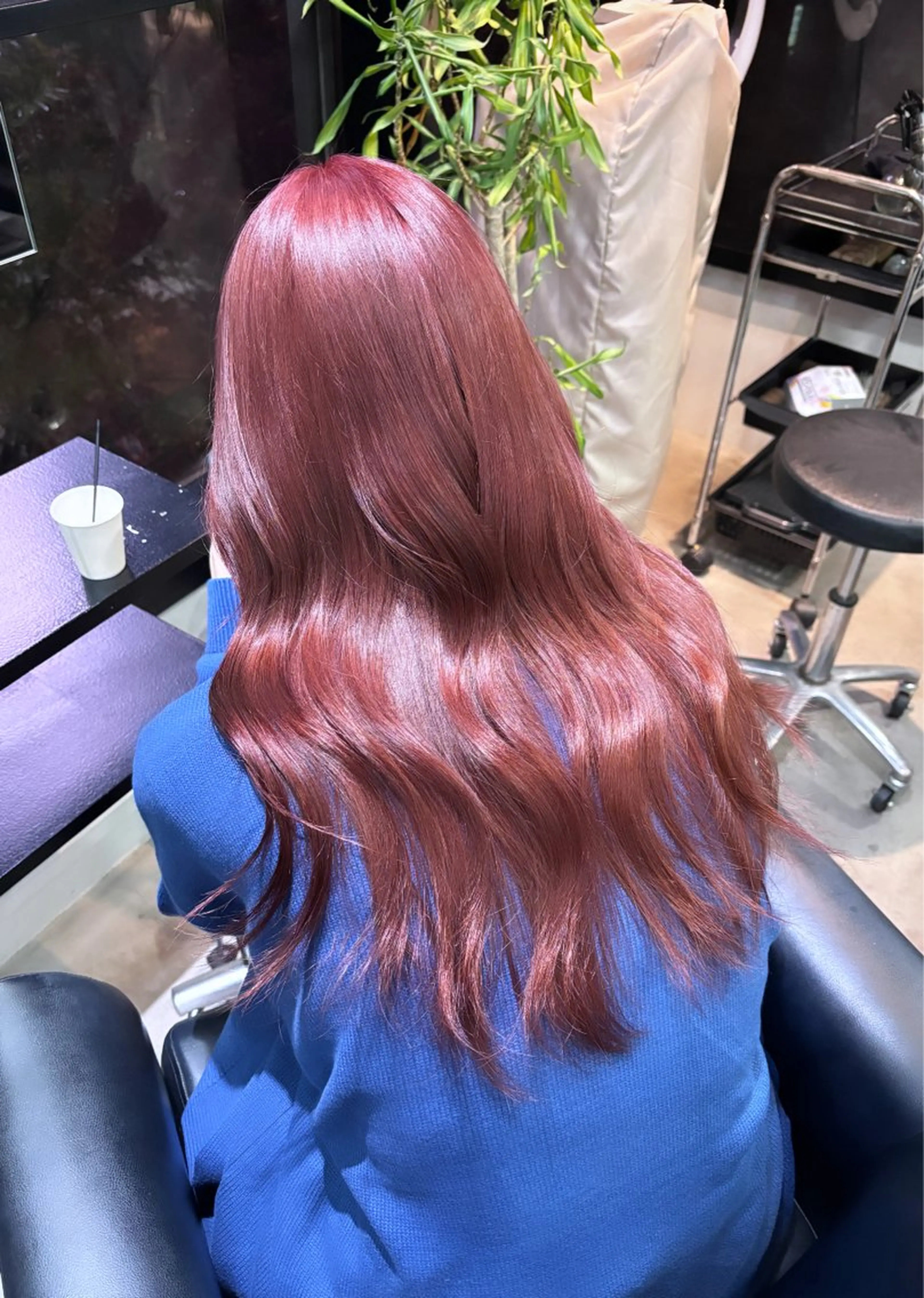 ロング カラー カット ヘアカラー トリートメント こまつ まりやのヘアスタイル