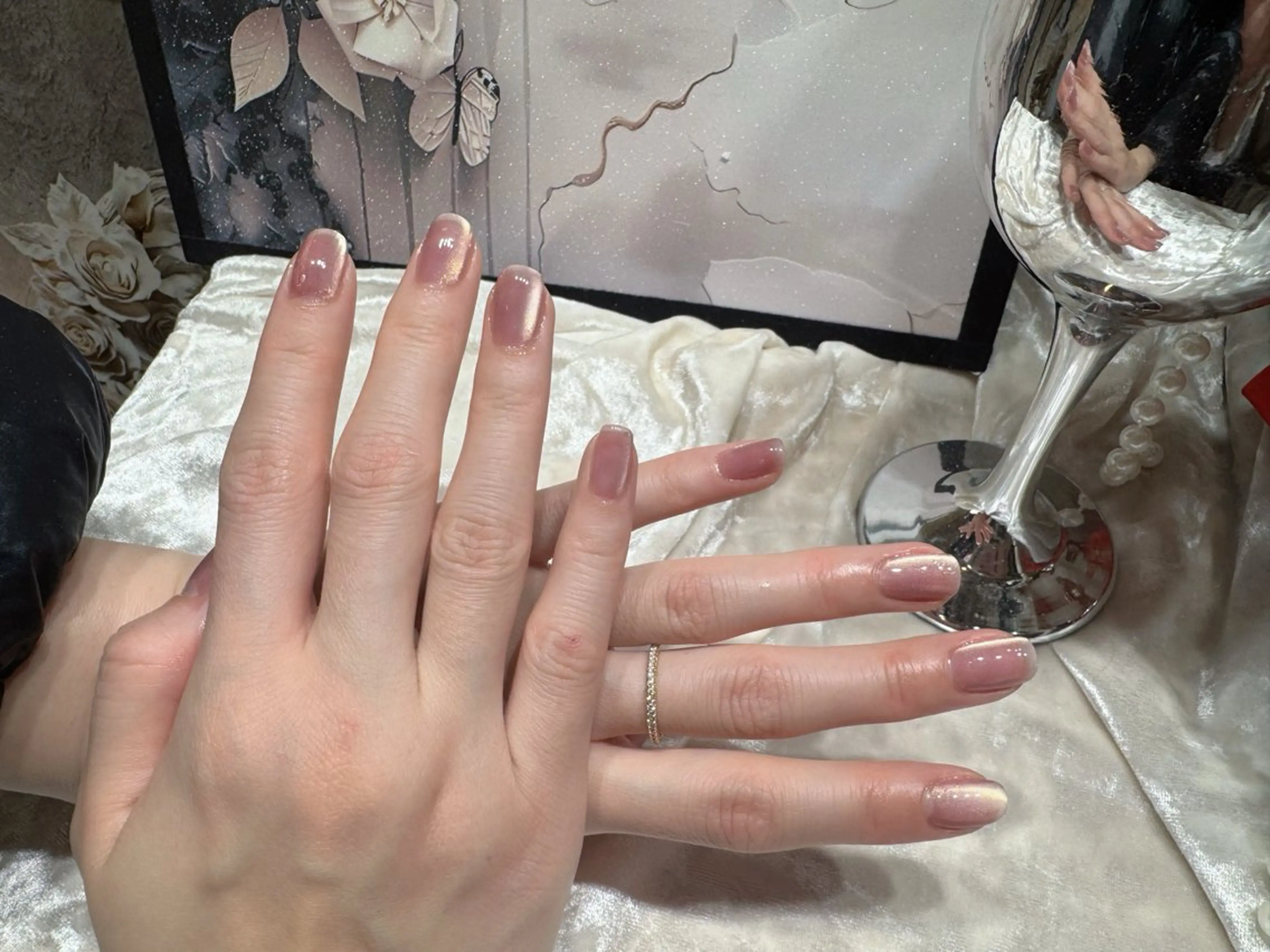 ネイル アートネイル フットネイル ジェルネイル ハート マグネットネイル Babarla Nailのネイルデザイン