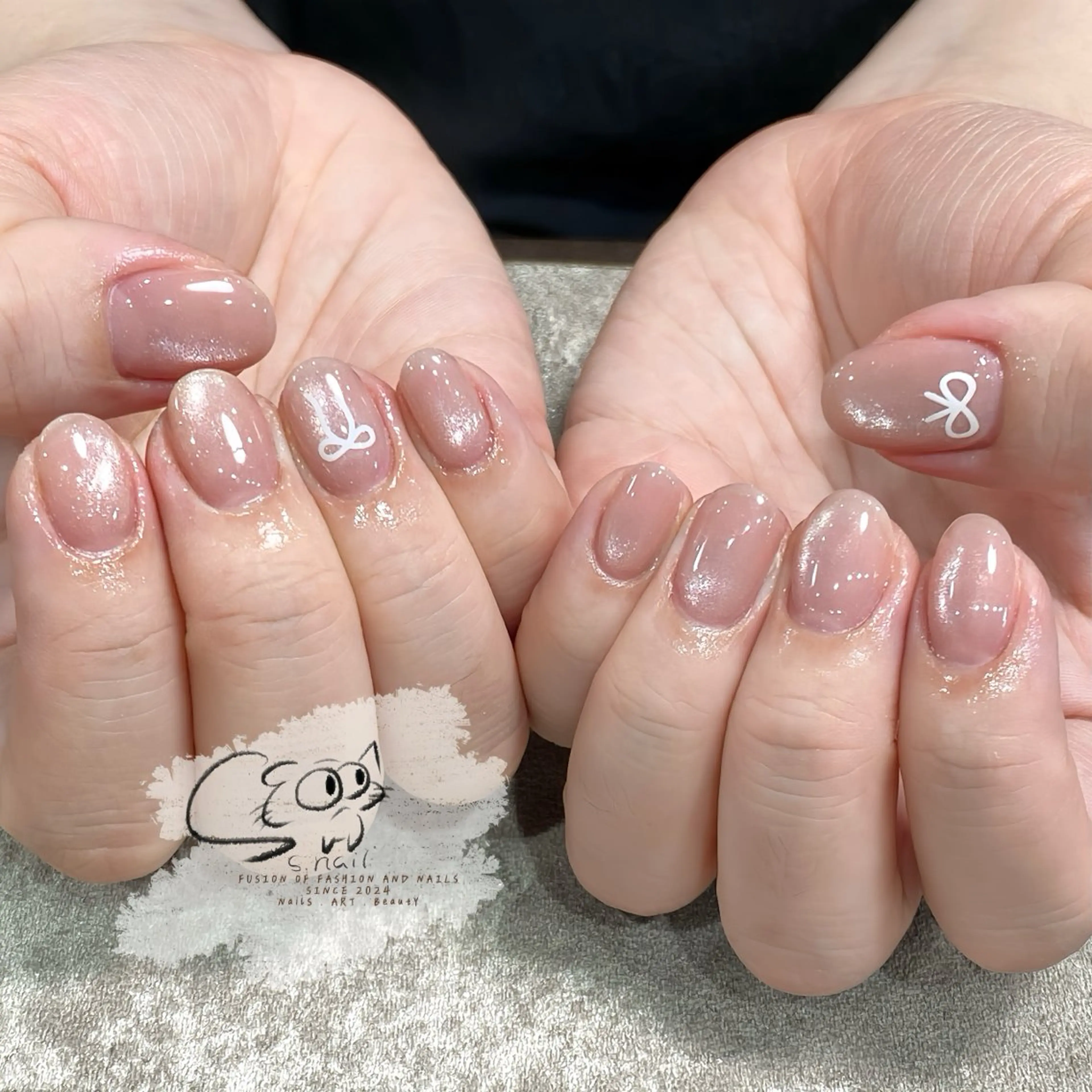 ネイル チークネイル フレンチネイル グラデーション マグネットネイル ワンカラーネイル S.nail _のネイルデザイン