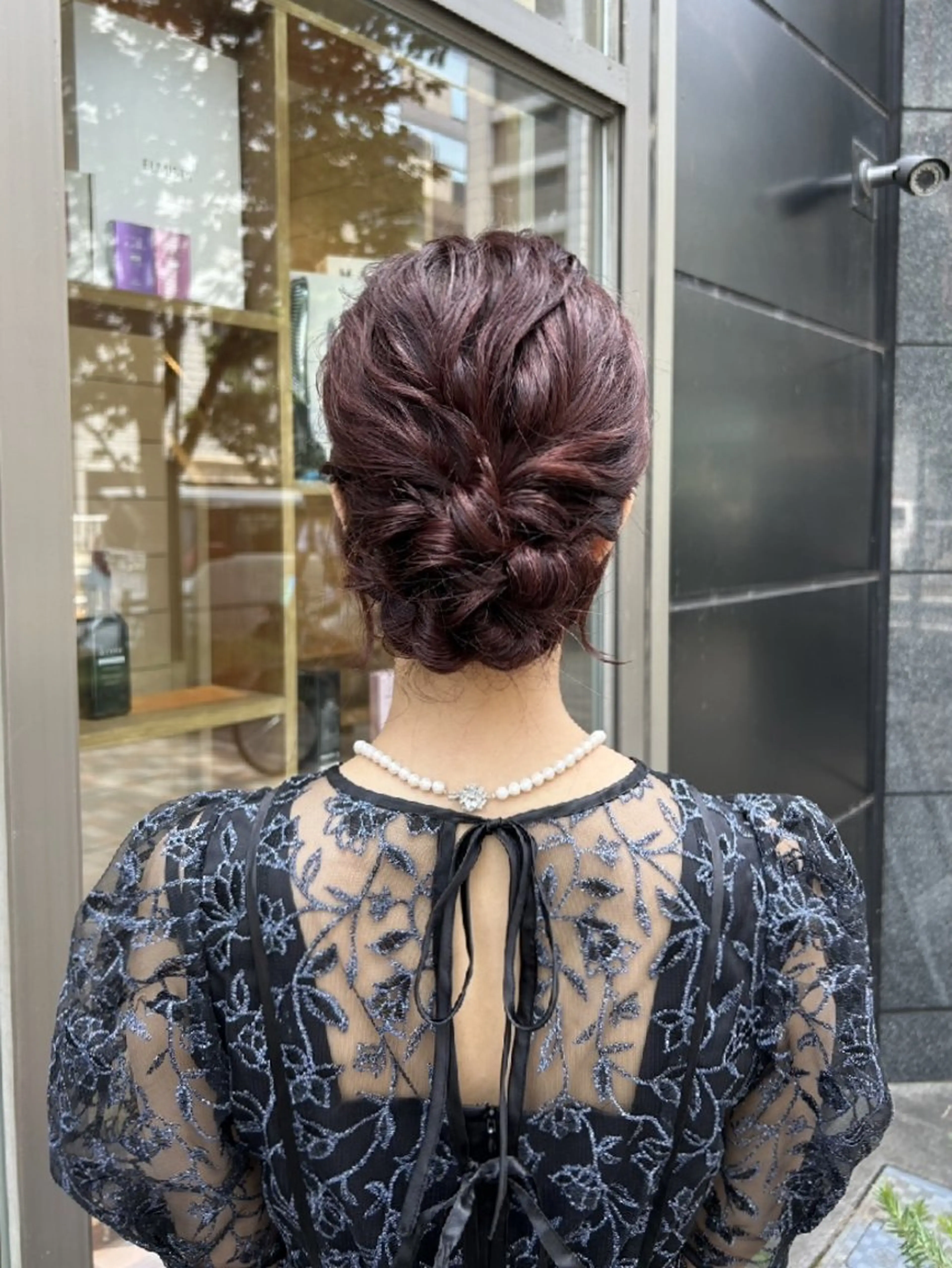 ヘアアレンジ セミロング ヘアセット MIYU/透明感 渋谷/ベージュカラーのヘアスタイル