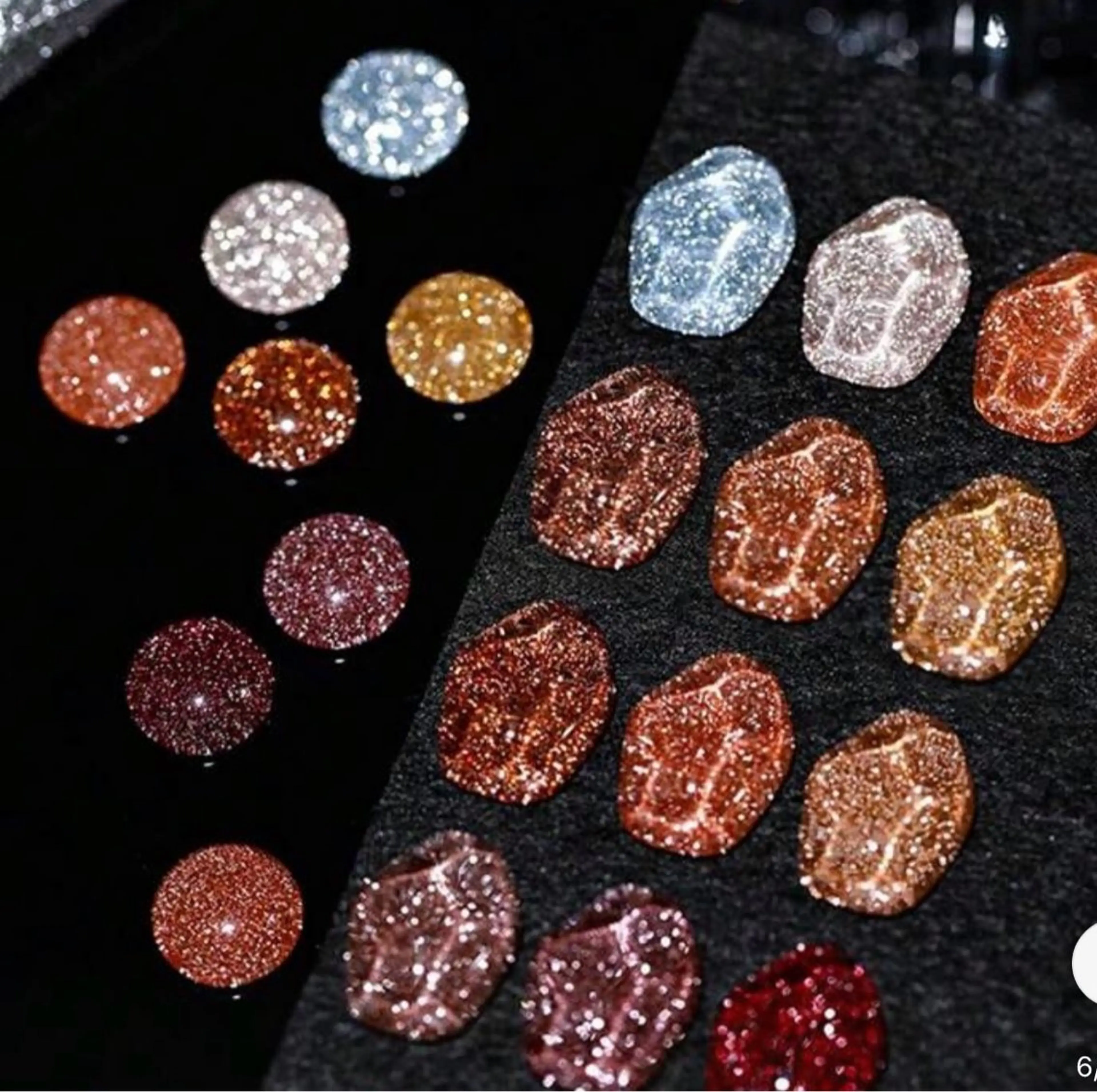 ネイル ボルドー ブラウン マグネットネイル リセス 高田馬場のネイルデザイン