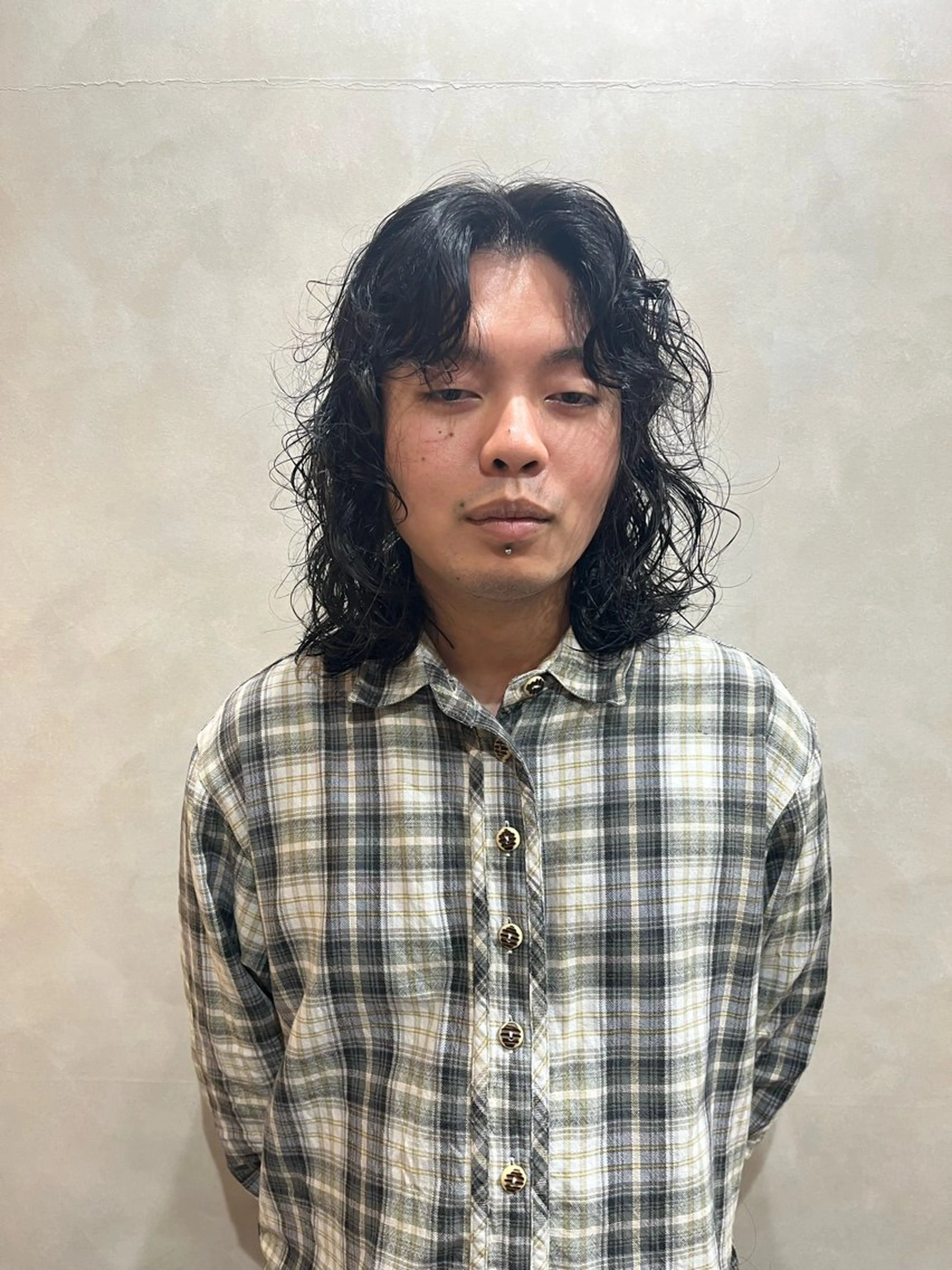 ミディアム パーマ 外国人風レイヤー パーマYukiのヘアスタイル