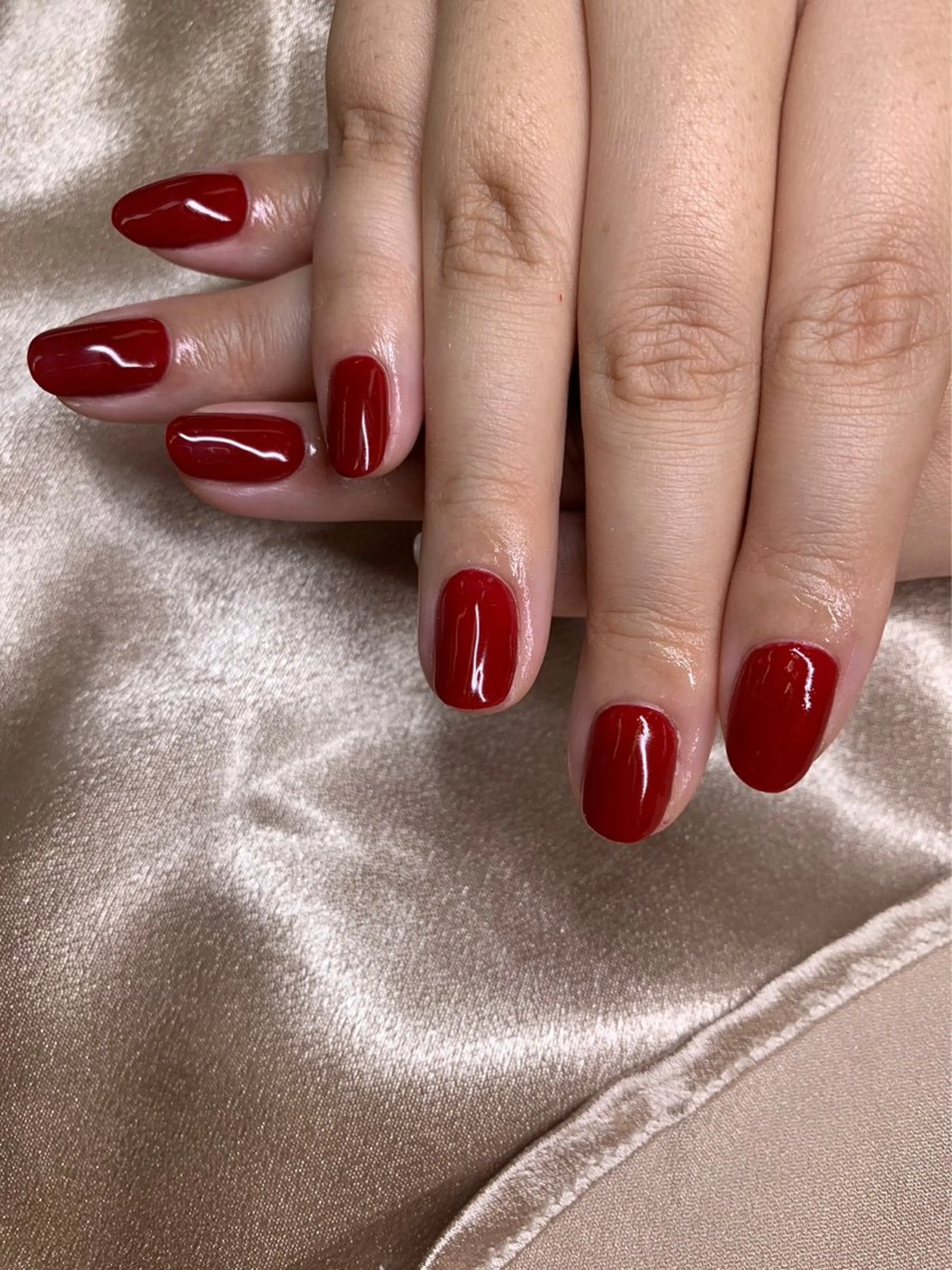 ネイル ジェルネイル ワンカラーネイル ショートネイル chai 上本町 sakuraのネイルデザイン