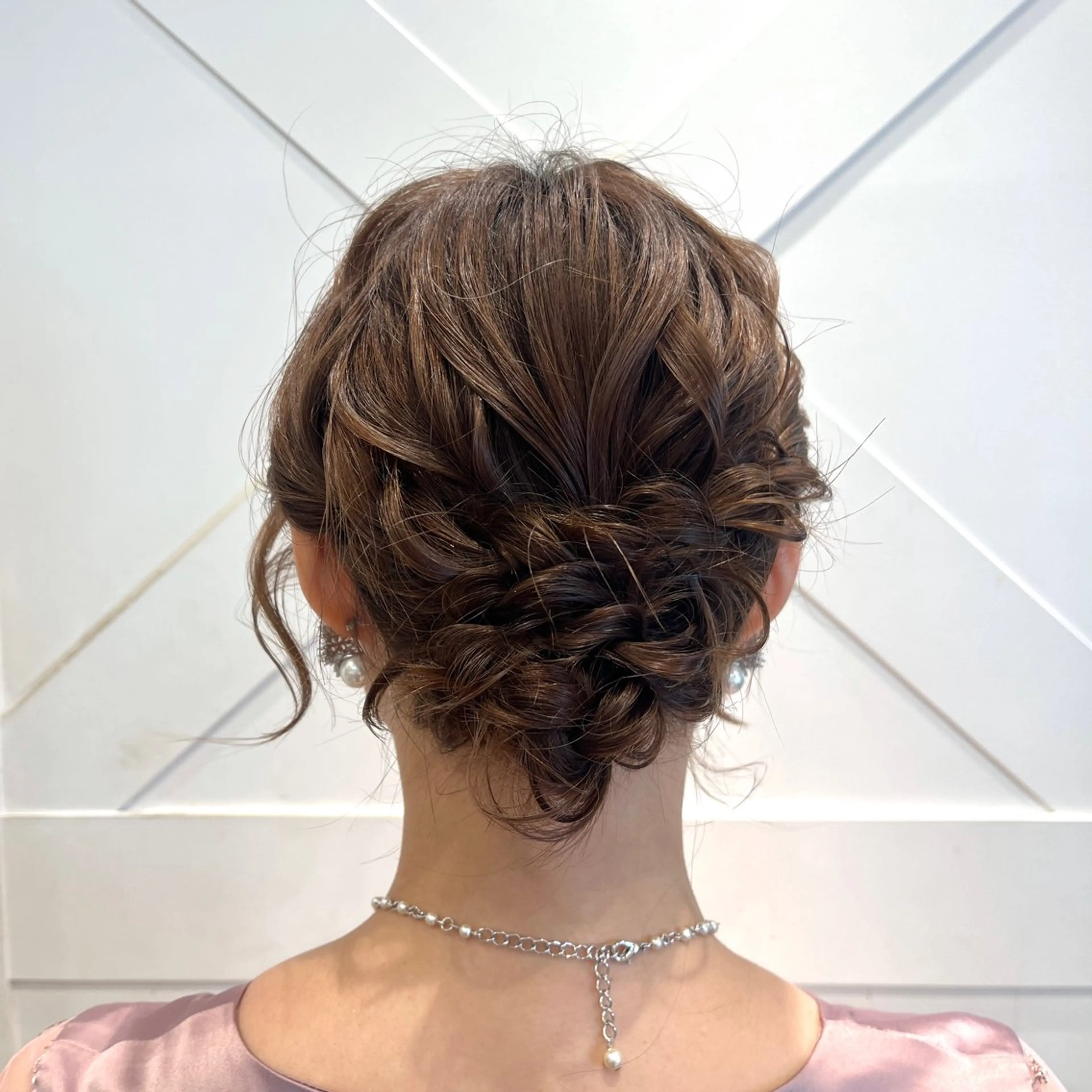 ヘアセット 韓国レイヤー 暖色カラー/さくらのヘアスタイル