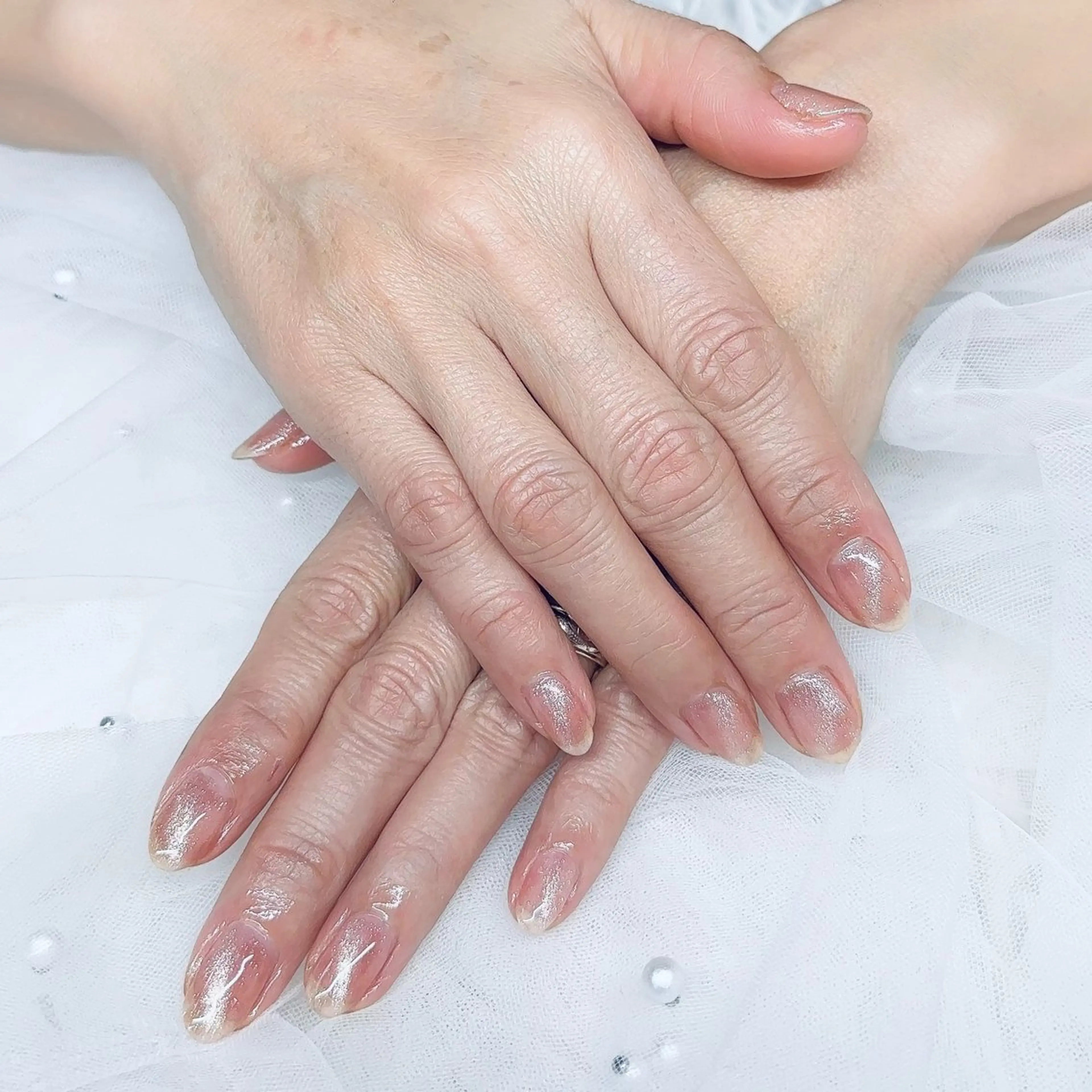 ネイル キラキラネイル マグネットネイル LOA.NAIL 本八幡店のネイルデザイン