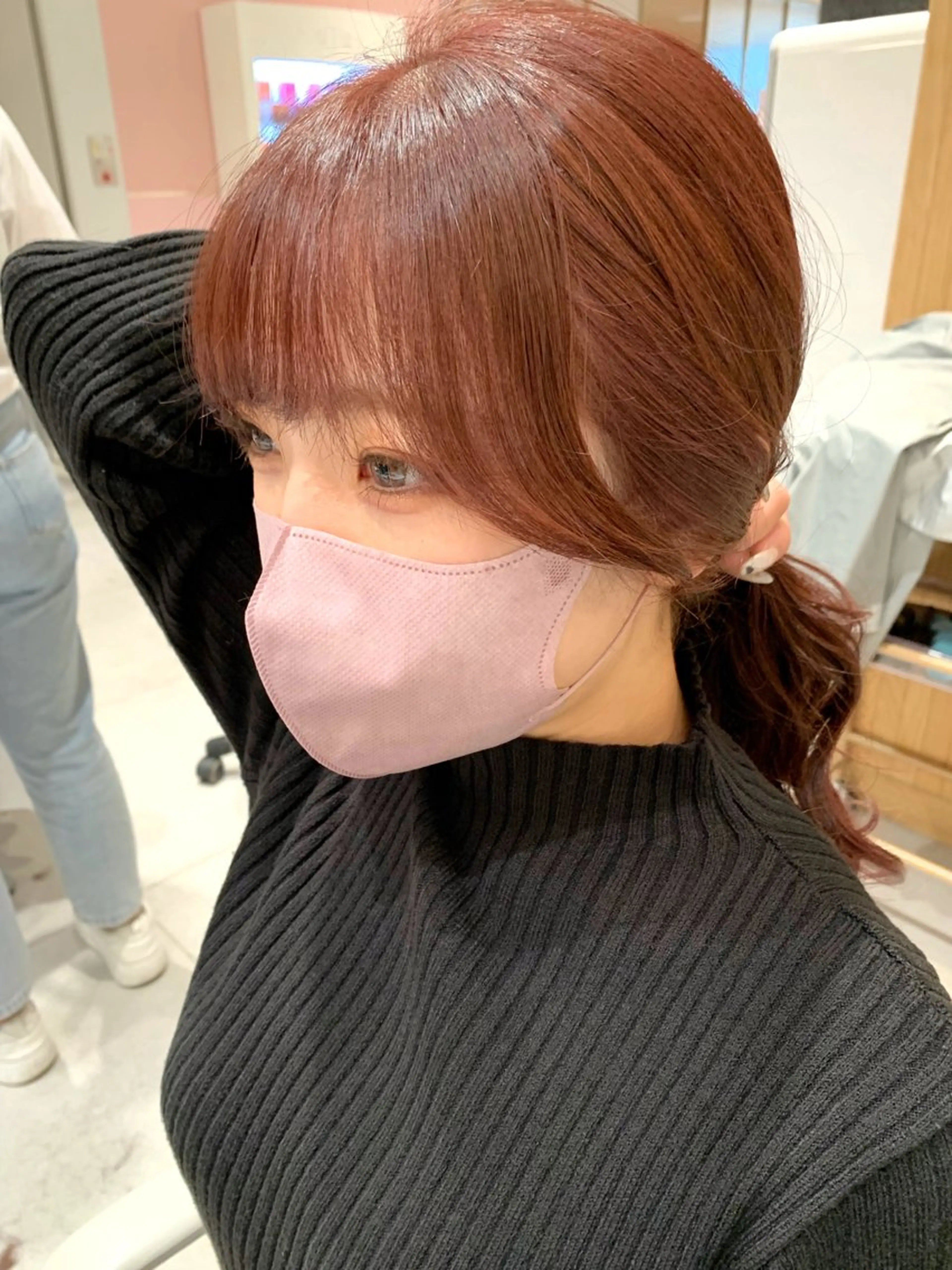 セミロング カット トリートメント ヘッドスパ ヘアセット 韓国ヘア/レイヤー/ 顔まわり/りょーとのヘアスタイル