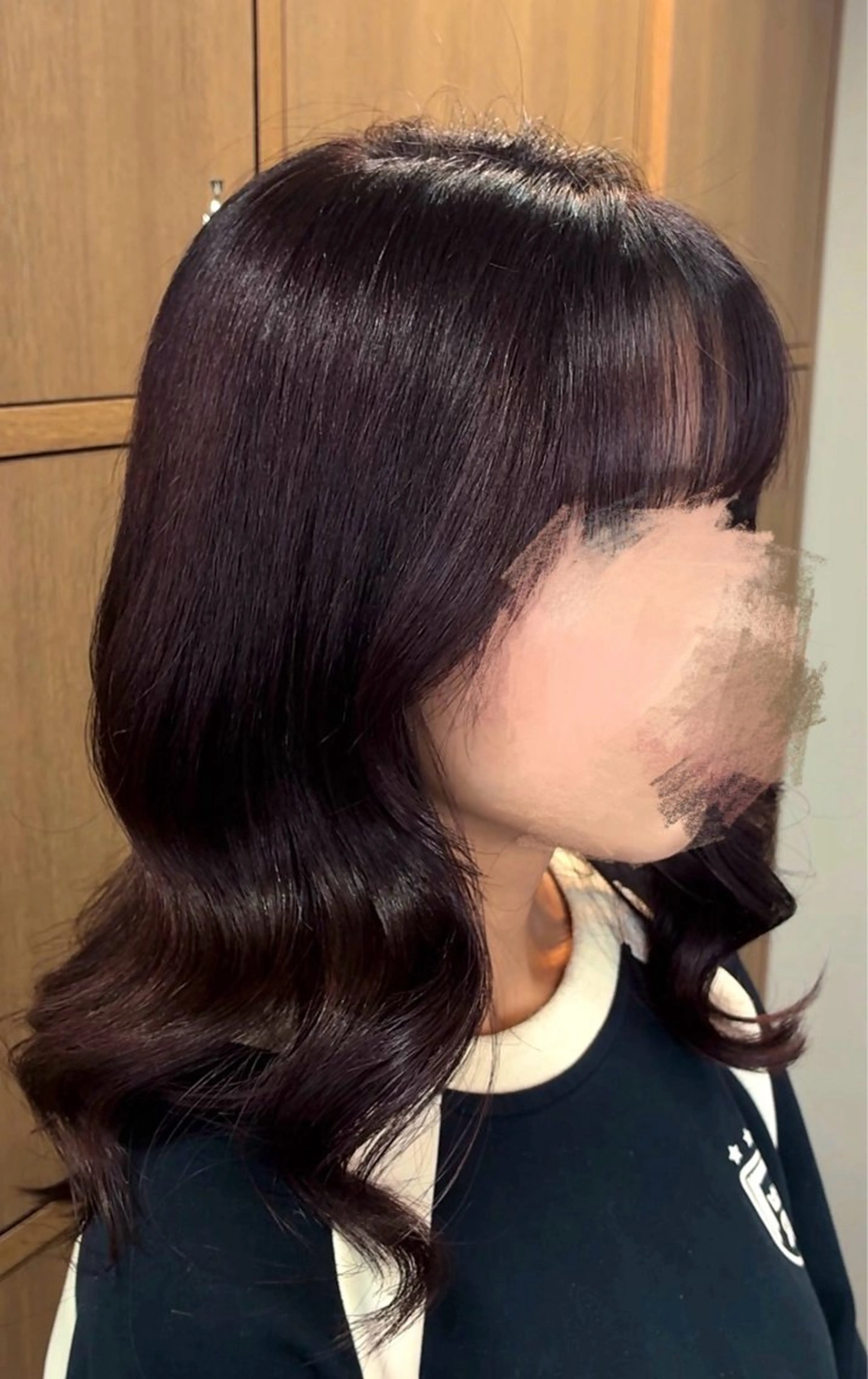 セミロング カラー 透明感カラー ディープラベンダー ラベンダーカラー arika もえのヘアスタイル