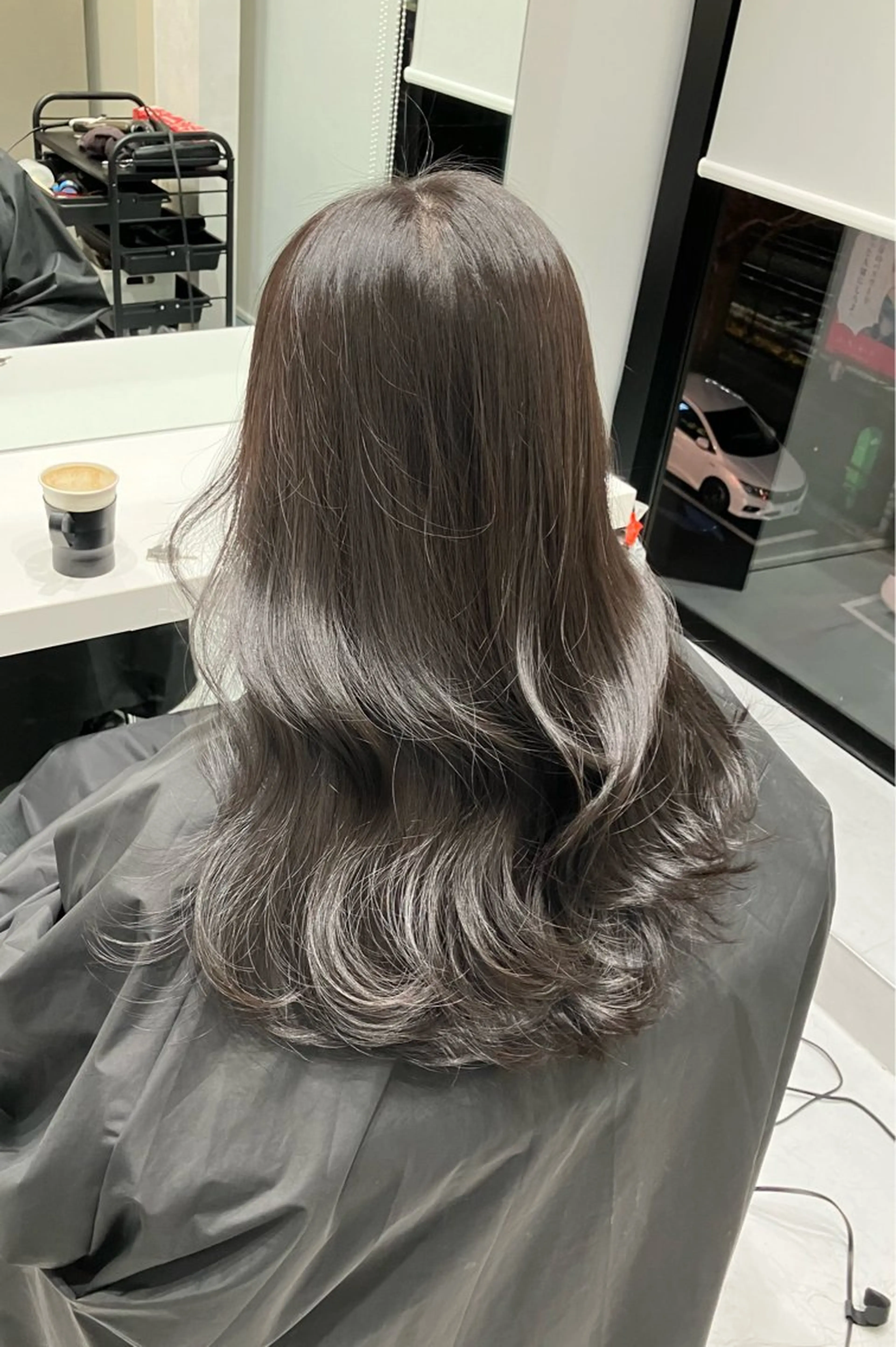 ロング カラー カット ヘアカラー トリートメント GO TODAY SHAIRE SALON原宿vita店舗所属・💖ブリーチなし透明 感💖ASAHIのヘアスタイル