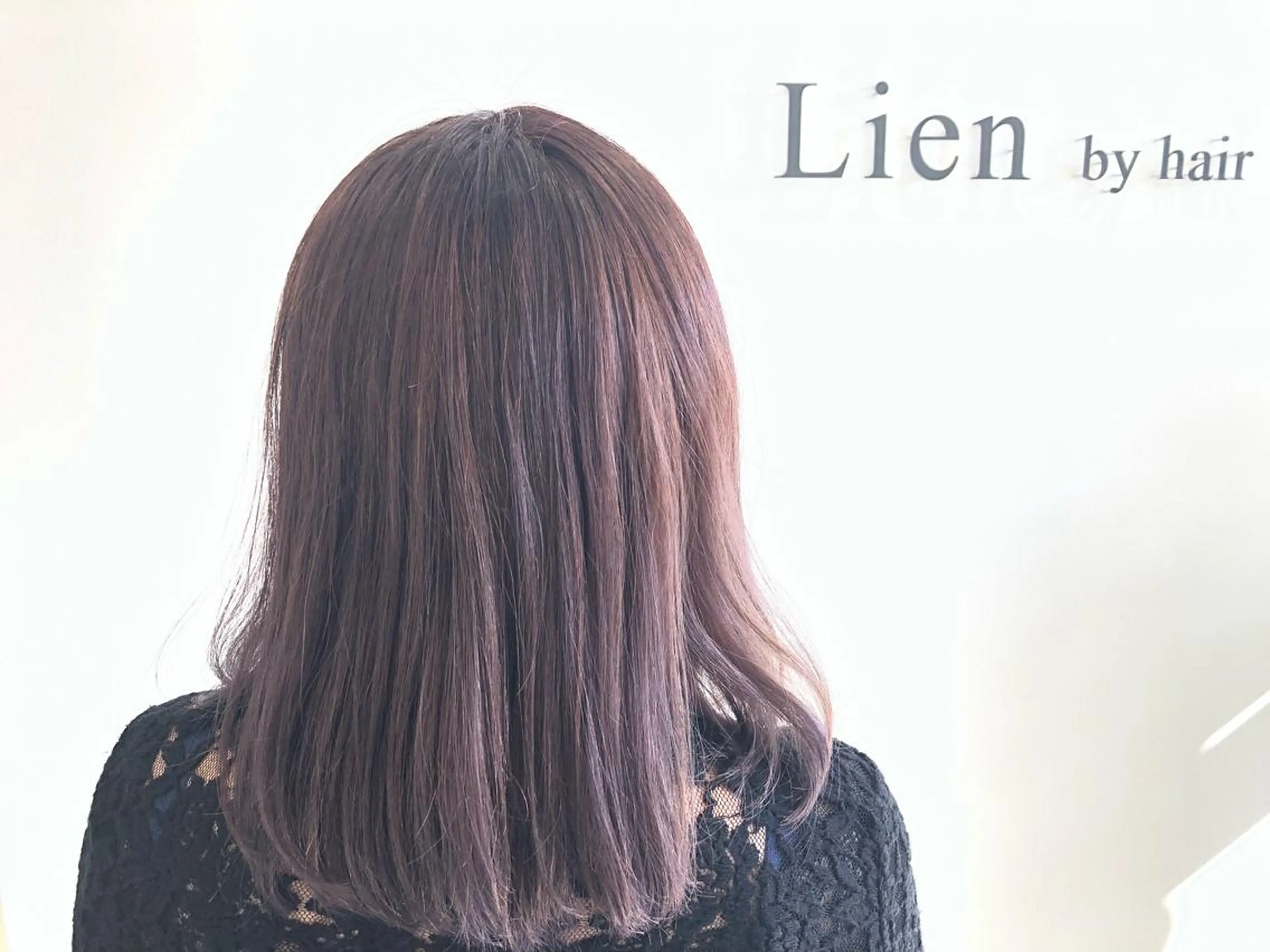 ミディアム カラー 宮崎 睦のヘアスタイル