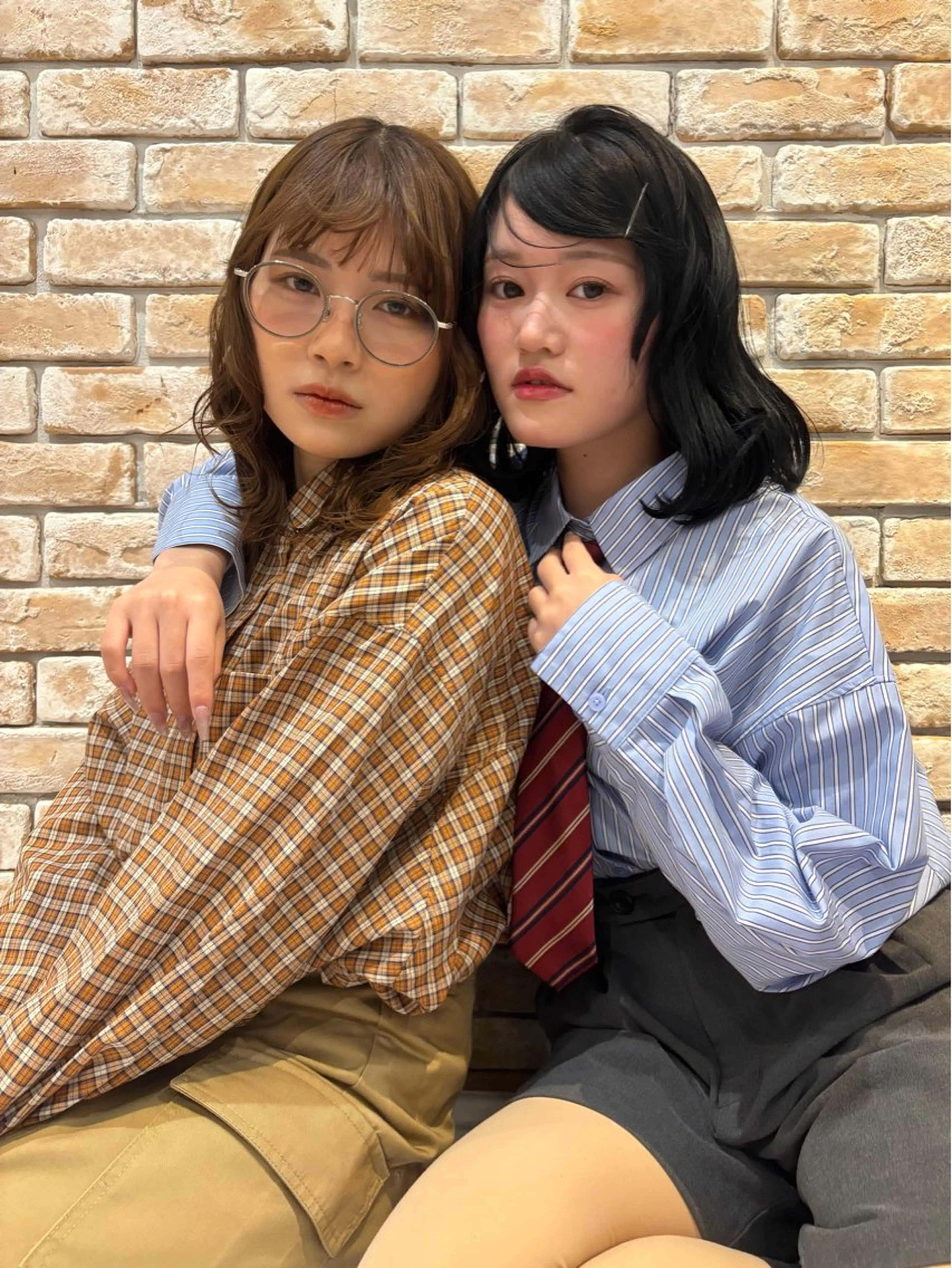 カラー ヘアアレンジ yui🥀/ボブ /ブリーチなしカラーのヘアスタイル