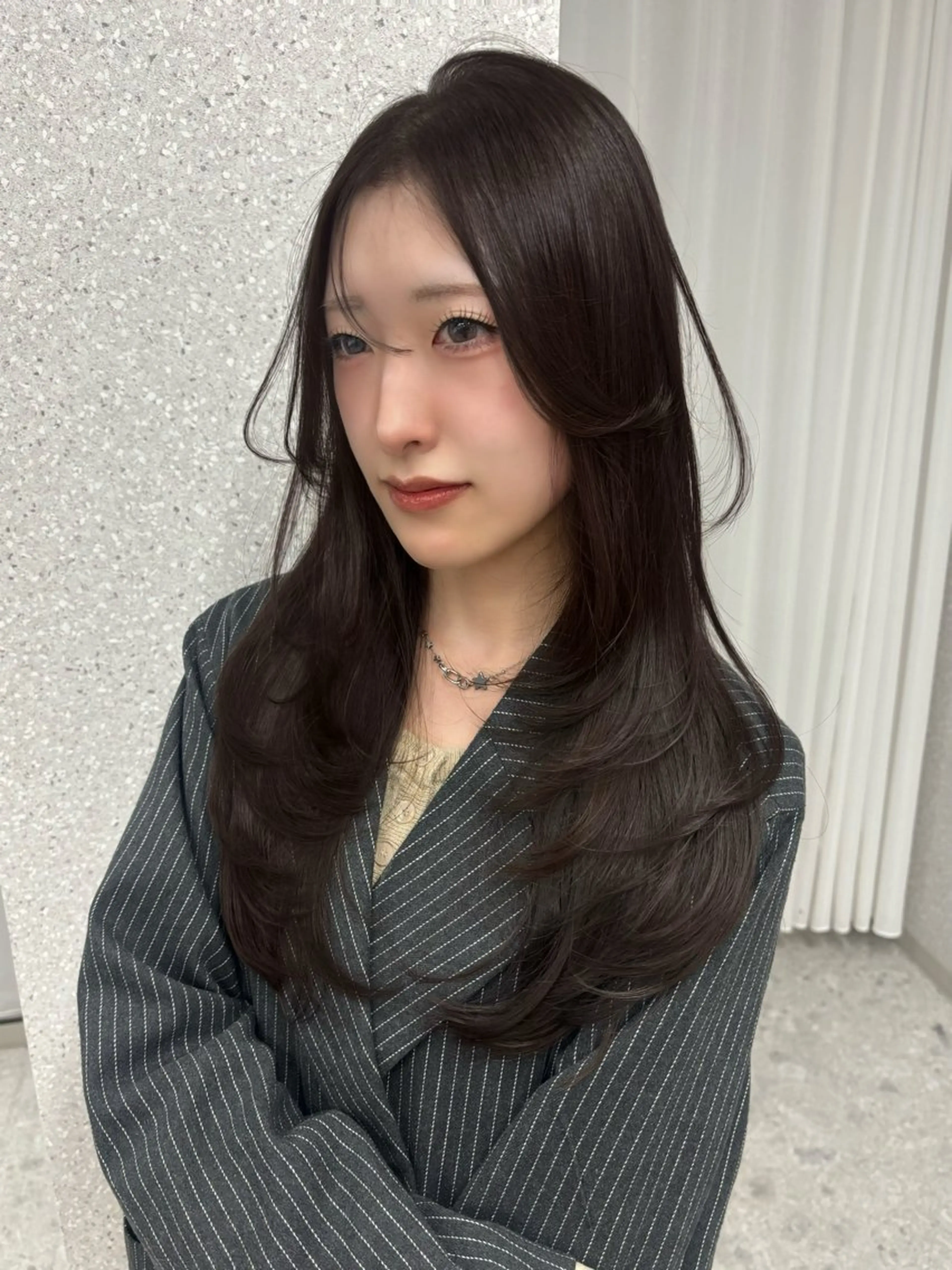 ロング カラー ヘアアレンジ 縮毛矯正 縮毛矯正 艶カラー￤モテヘア￤ まなみ🎀💞のヘアスタイル