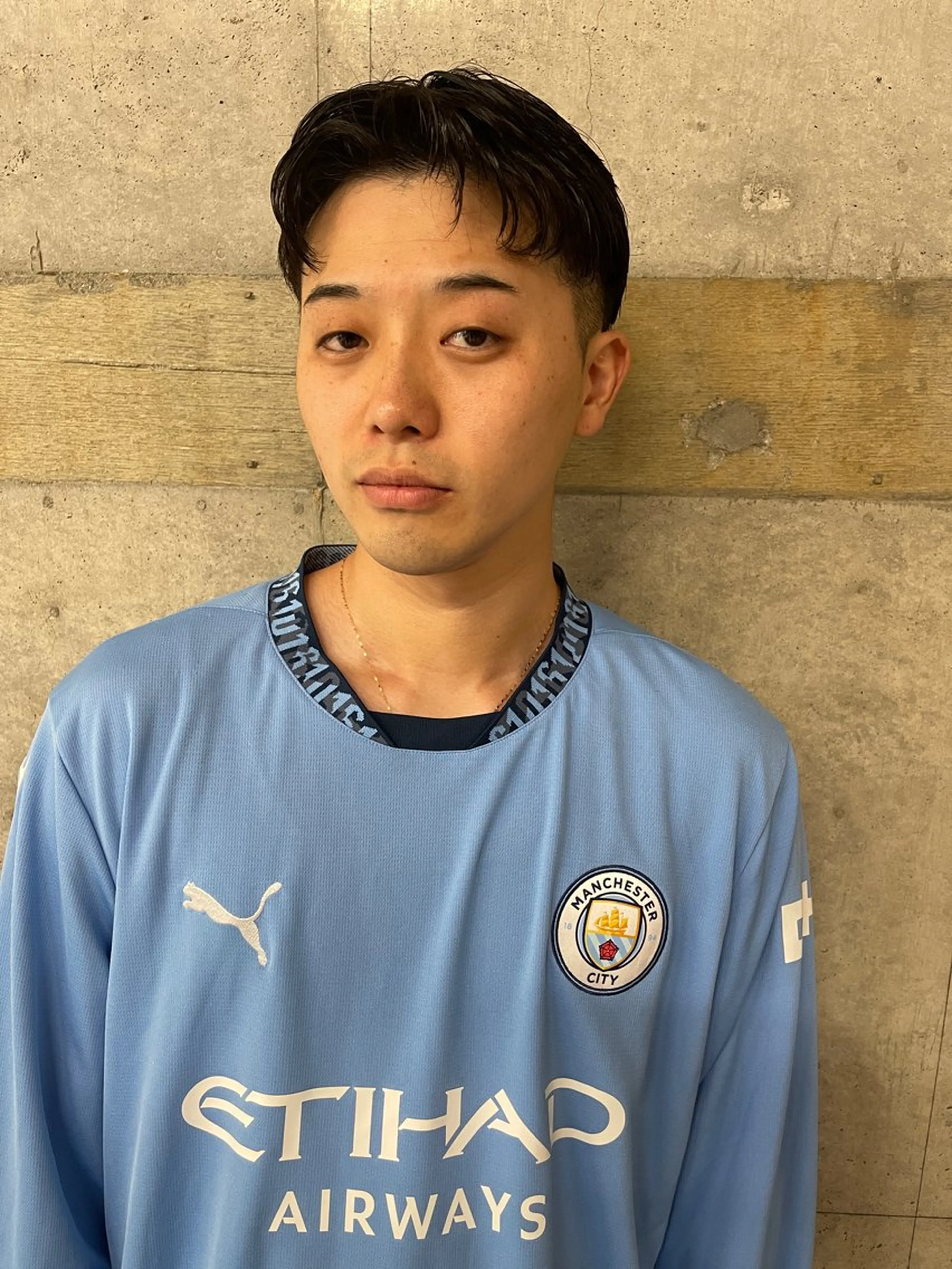 ミディアム パーマ/メンズ/ 鮫島竜海のヘアスタイル