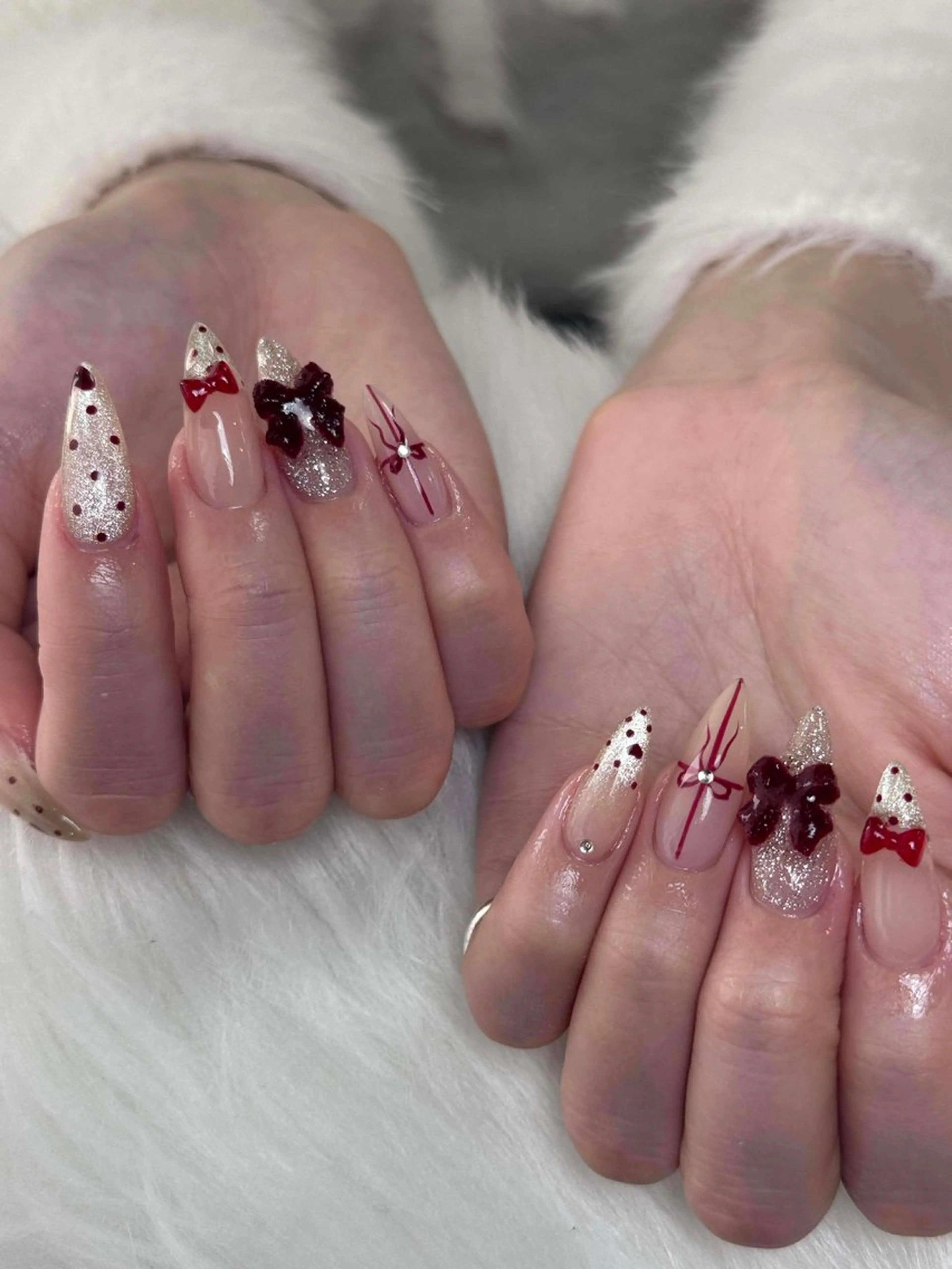 ネイル アートネイル 成人式 ジェルネイル ニュアンスネイル 夏ネイル ハンドネイル NIE MoMoのネイルデザイン