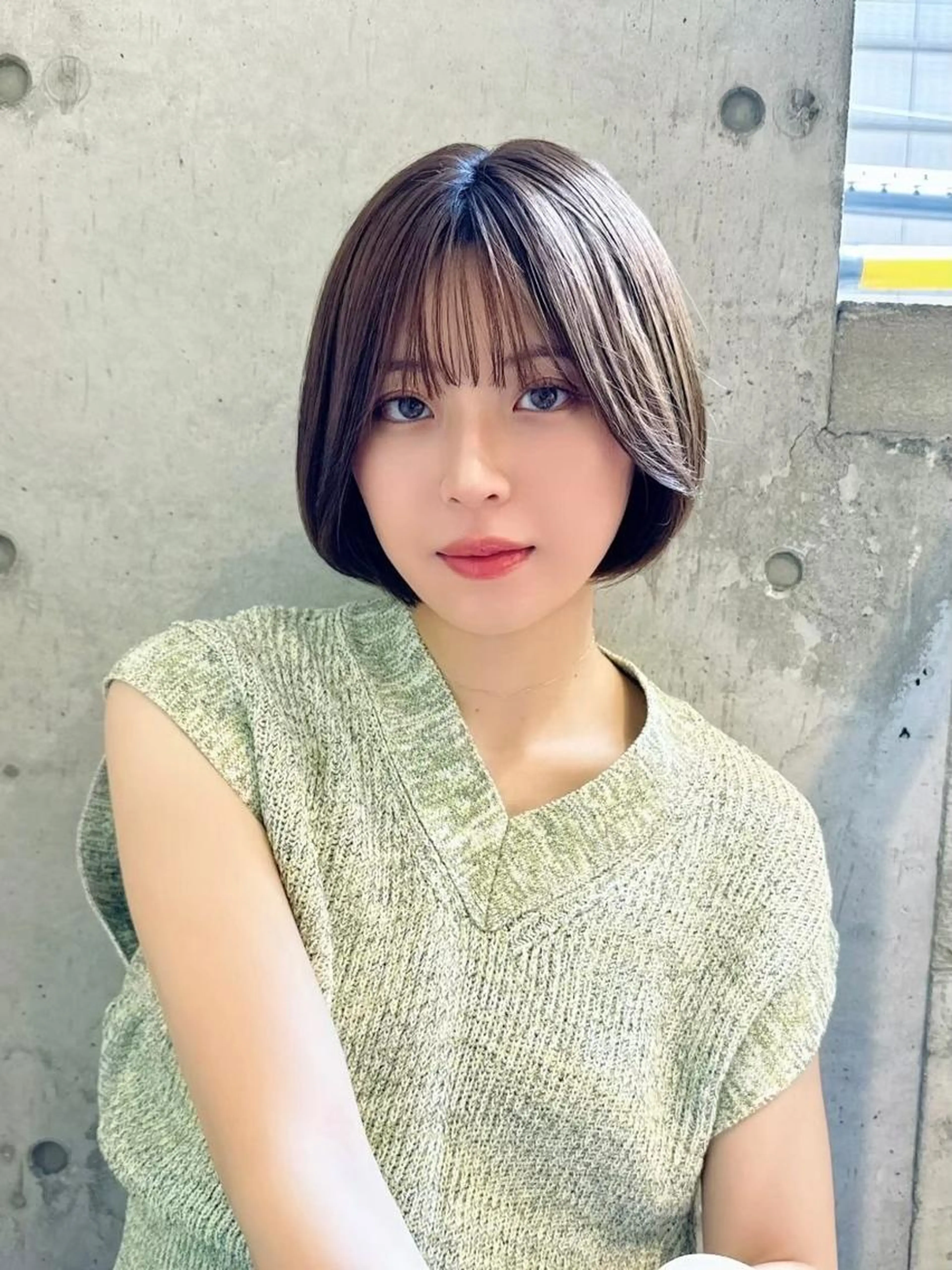 いずれかポイント縮毛矯正 (前髪 サイド ネープ) ＋カット＋トリートメントの写真