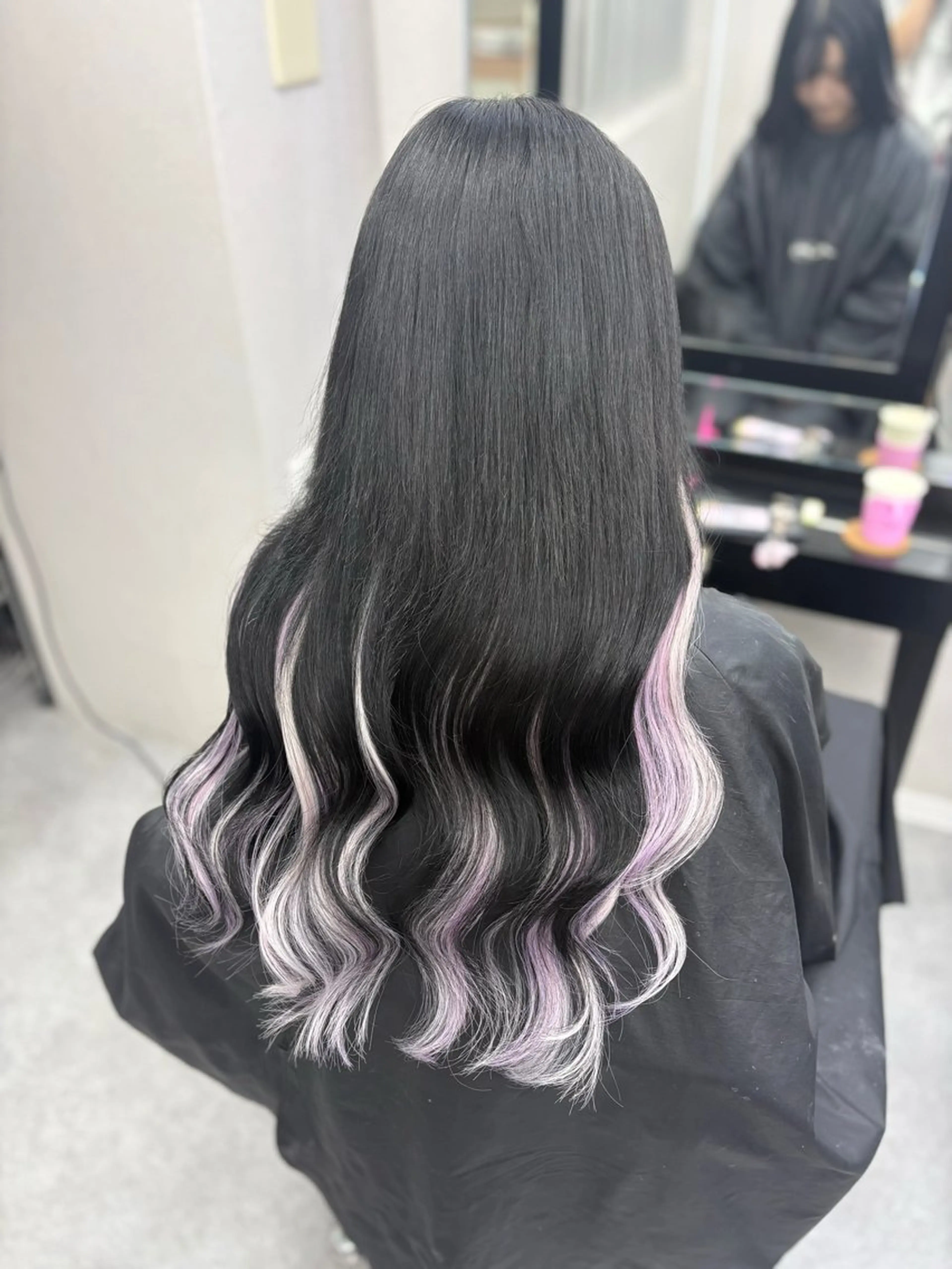 ロング カラー シールエクステ デザインカラー インナーカラー エクステ エクステ 🫧miyu/艶カラ ーエクステ🫧のヘアスタイル