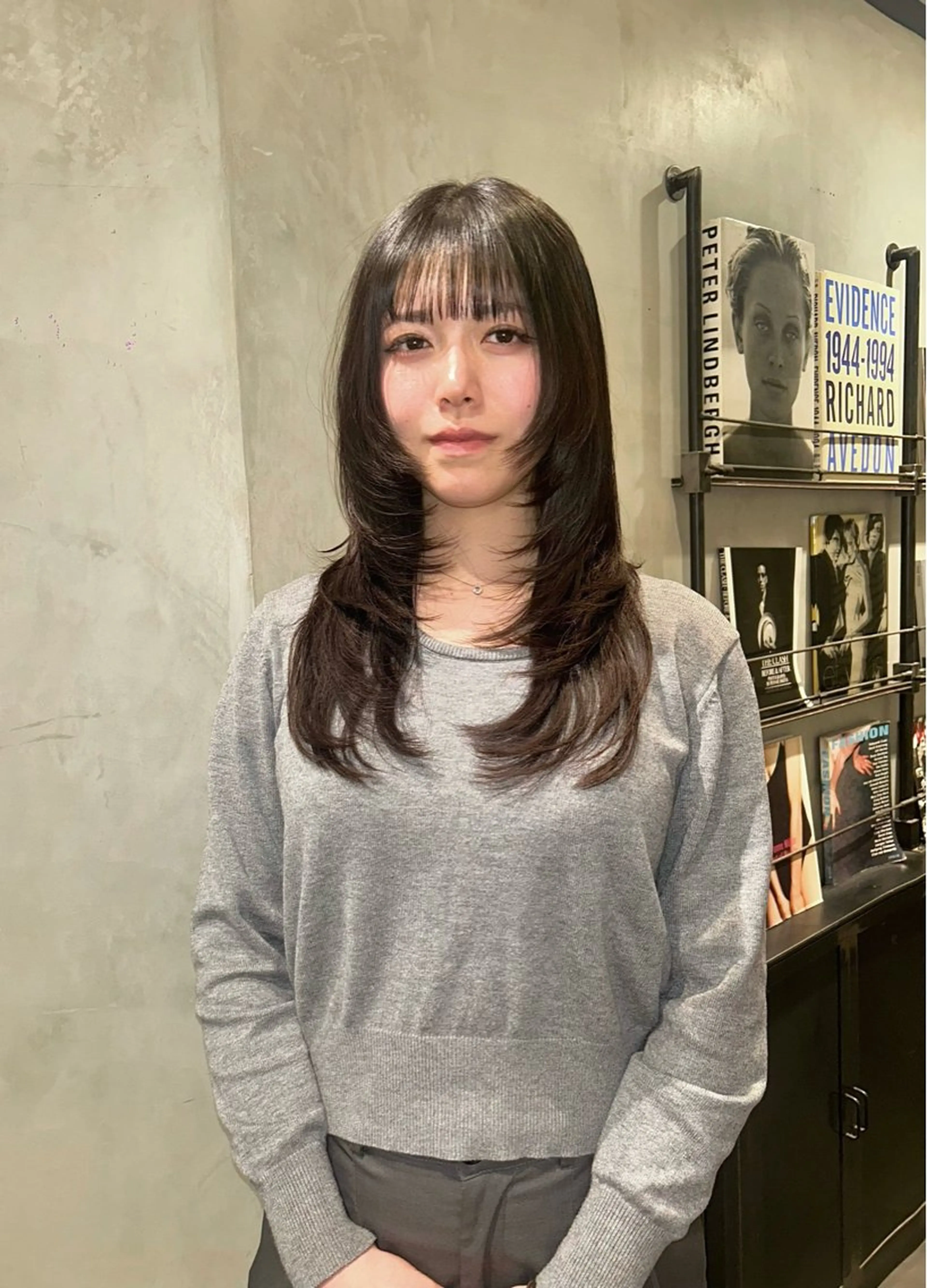 ロング カラー カット ヘアカラー タナカ カナ🫧のヘアスタイル