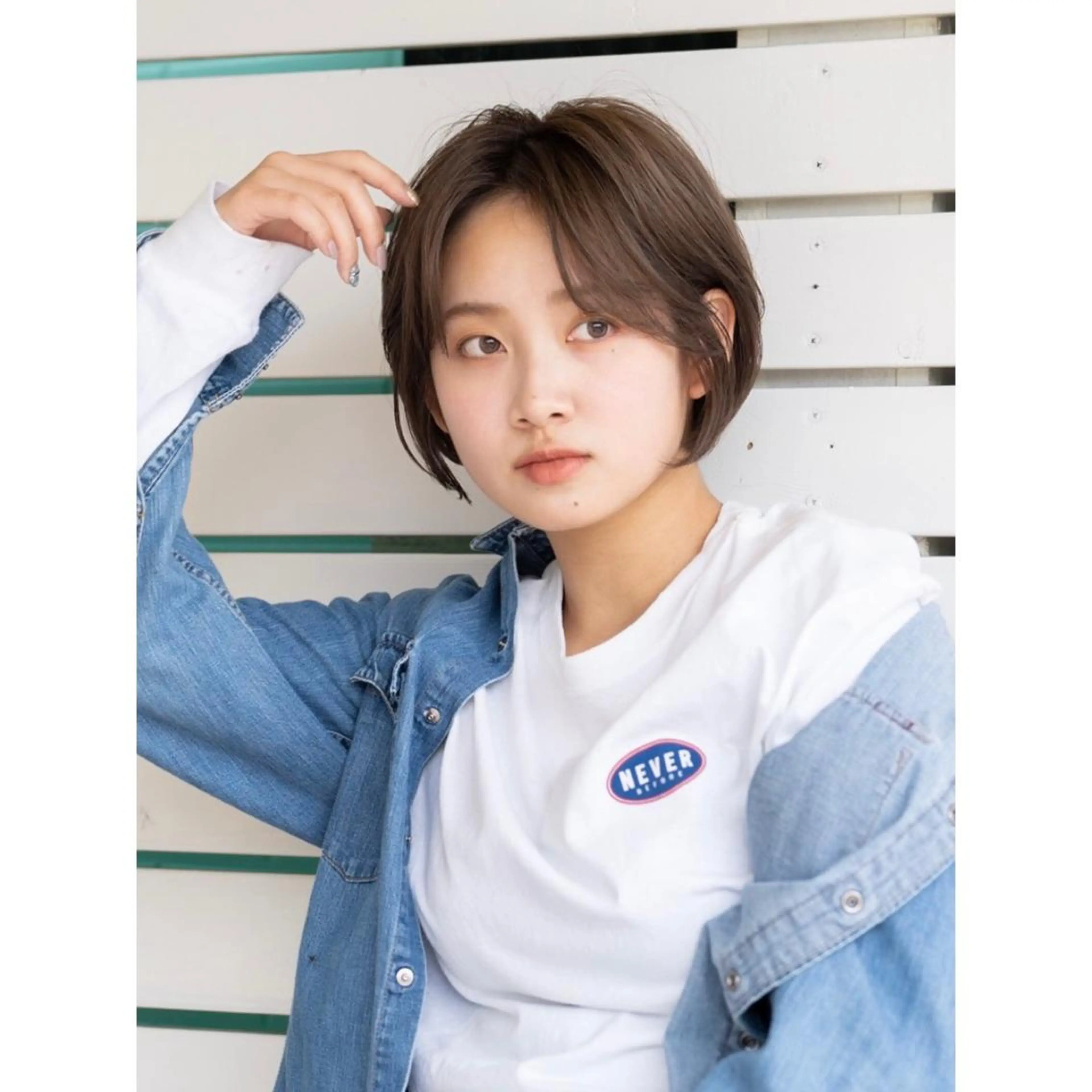 ショート 茅ヶ崎/ショートボブ /ハイトーン/片野のヘアスタイル