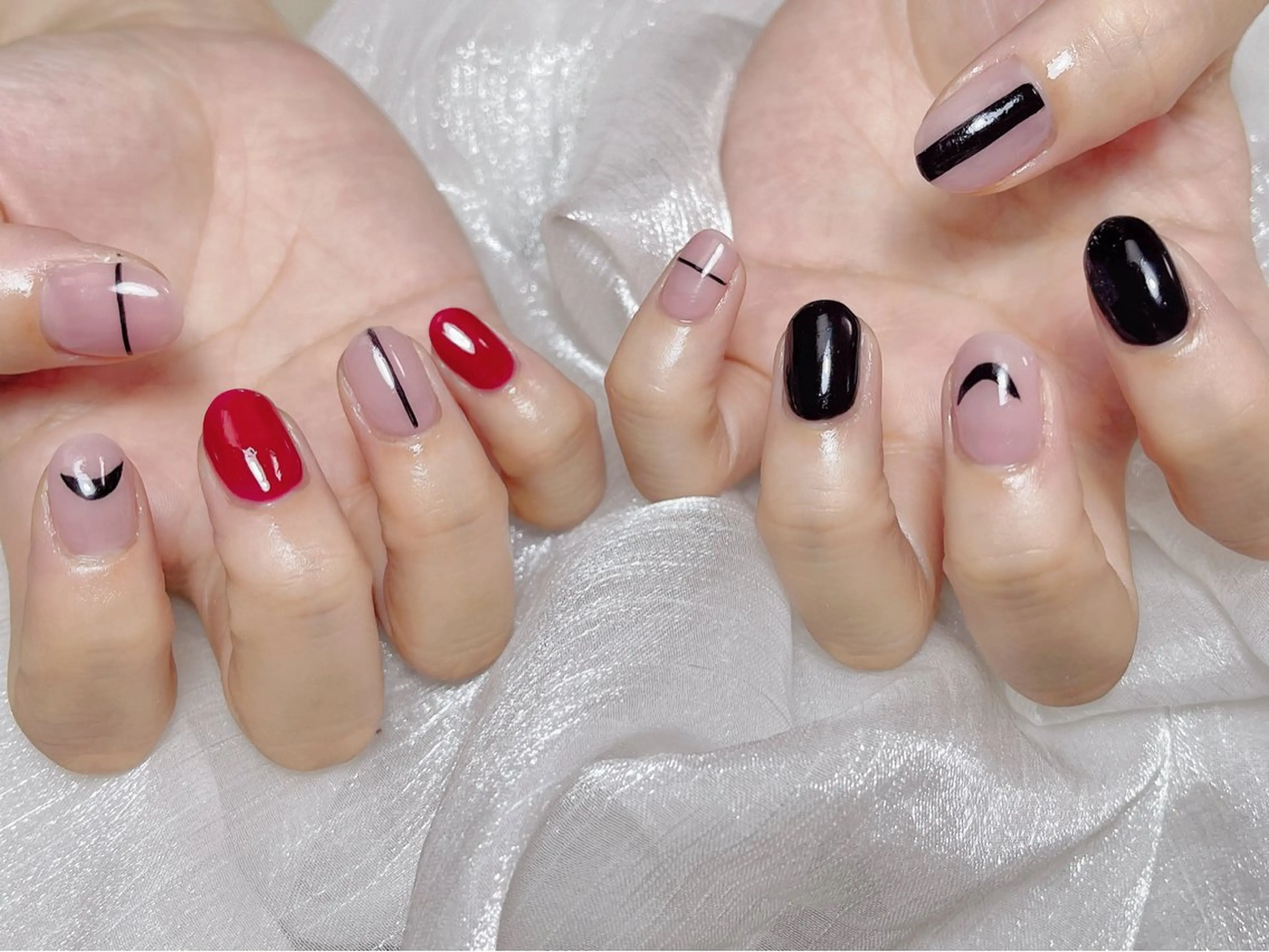 ネイル ハンドネイル 🎀ネイルサロン エクラYUI🎀のネイルデザイン