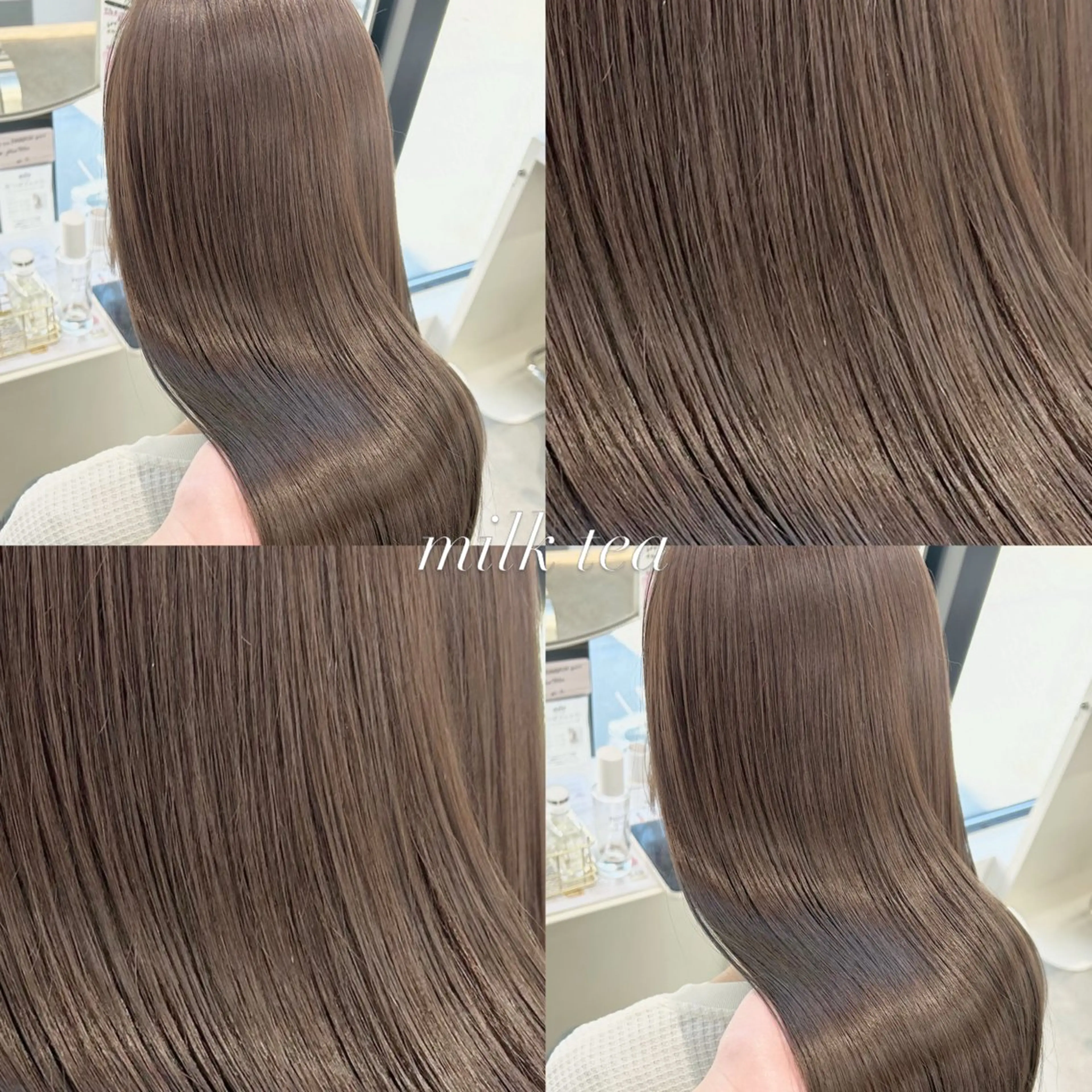 ロング カラー ブリーチ ダブルカラー ブリーチなしカラー ヘアカラー トリートメント 透明感×艶髪/ 韓国レイヤー／MIOのヘアスタイル