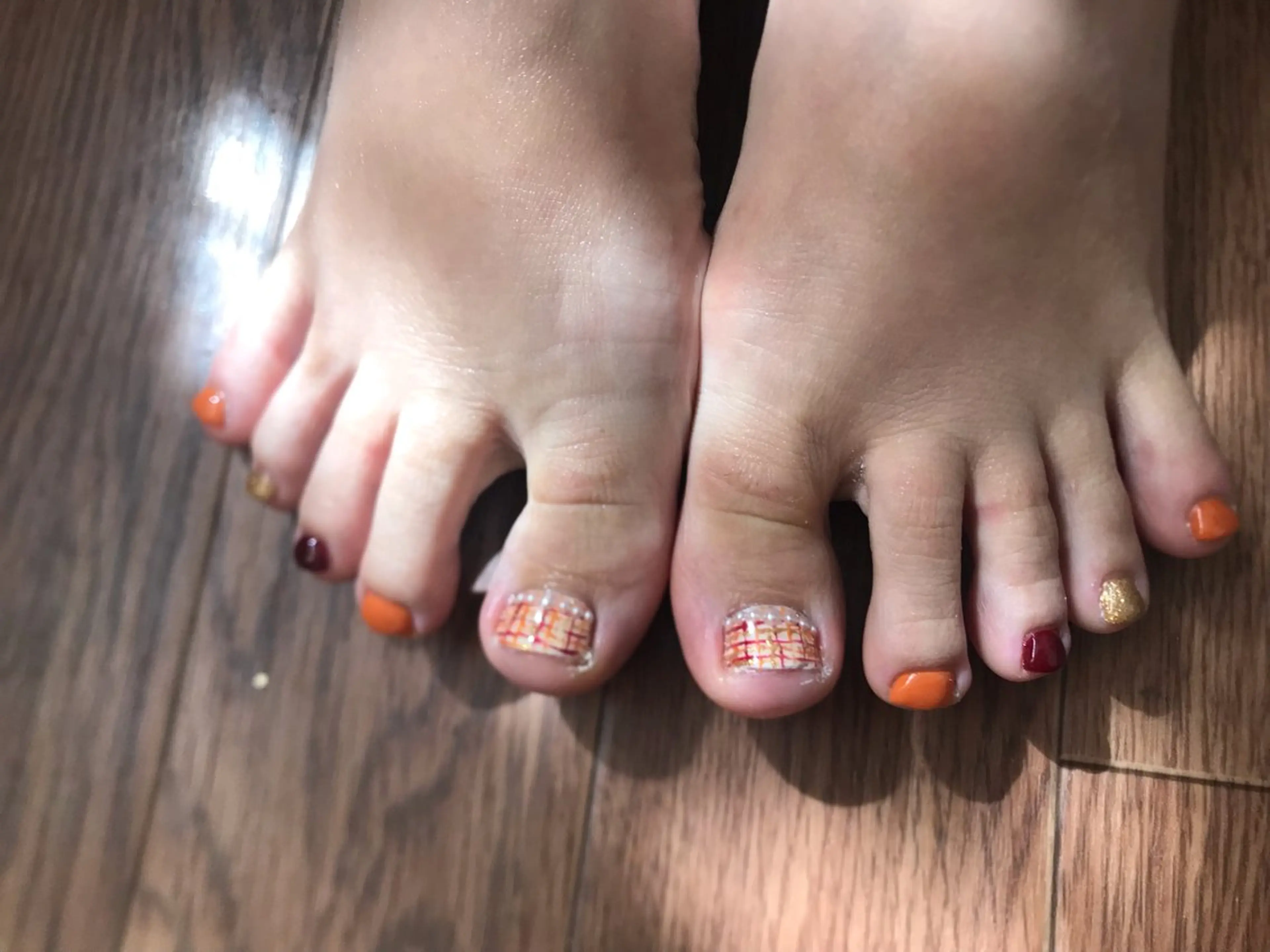 ネイル ボルドー フットネイル Nailist Missaのネイルデザイン