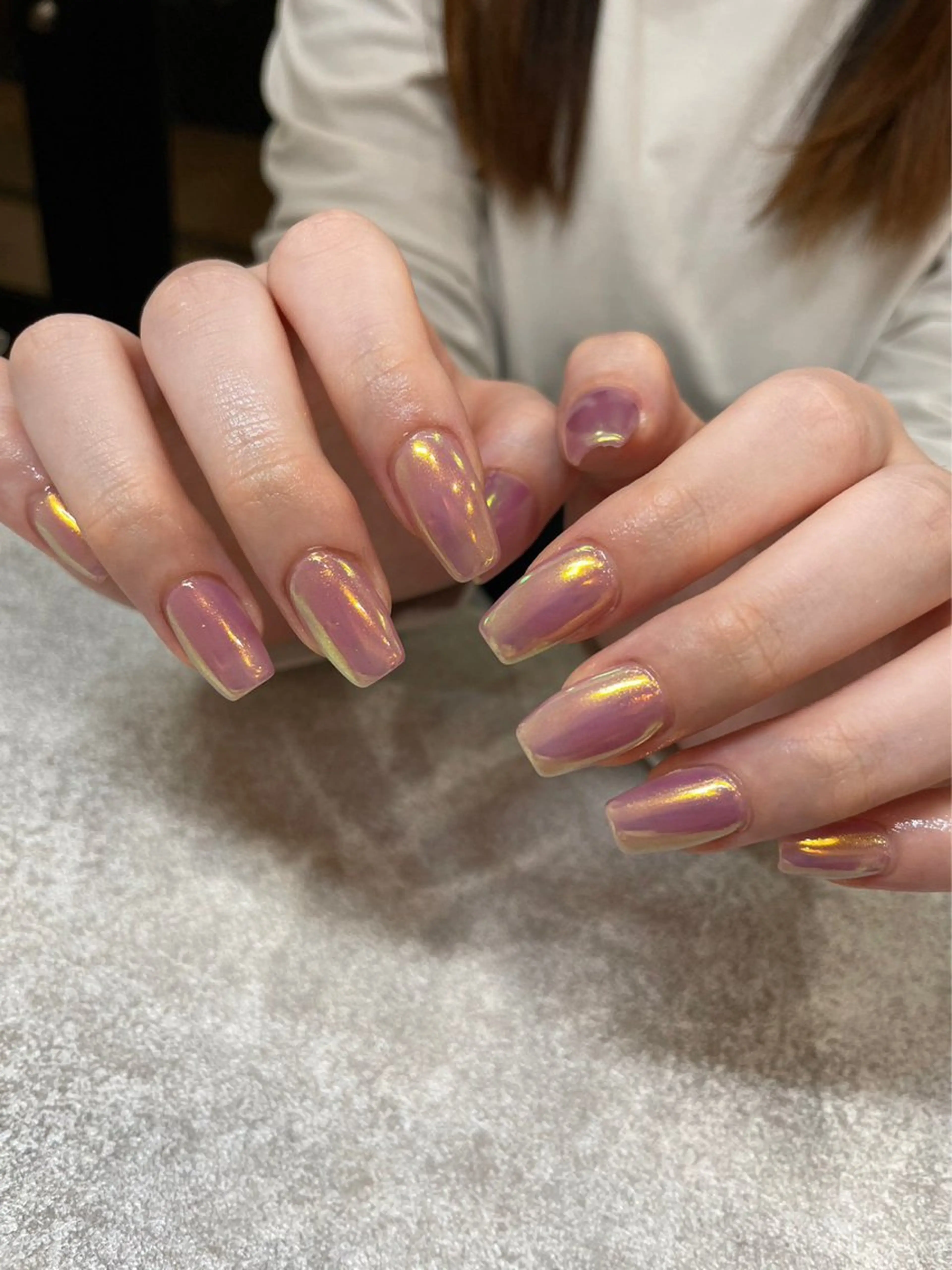 ネイル ミラーネイル MAK’s 草加店スタッフのネイルデザイン