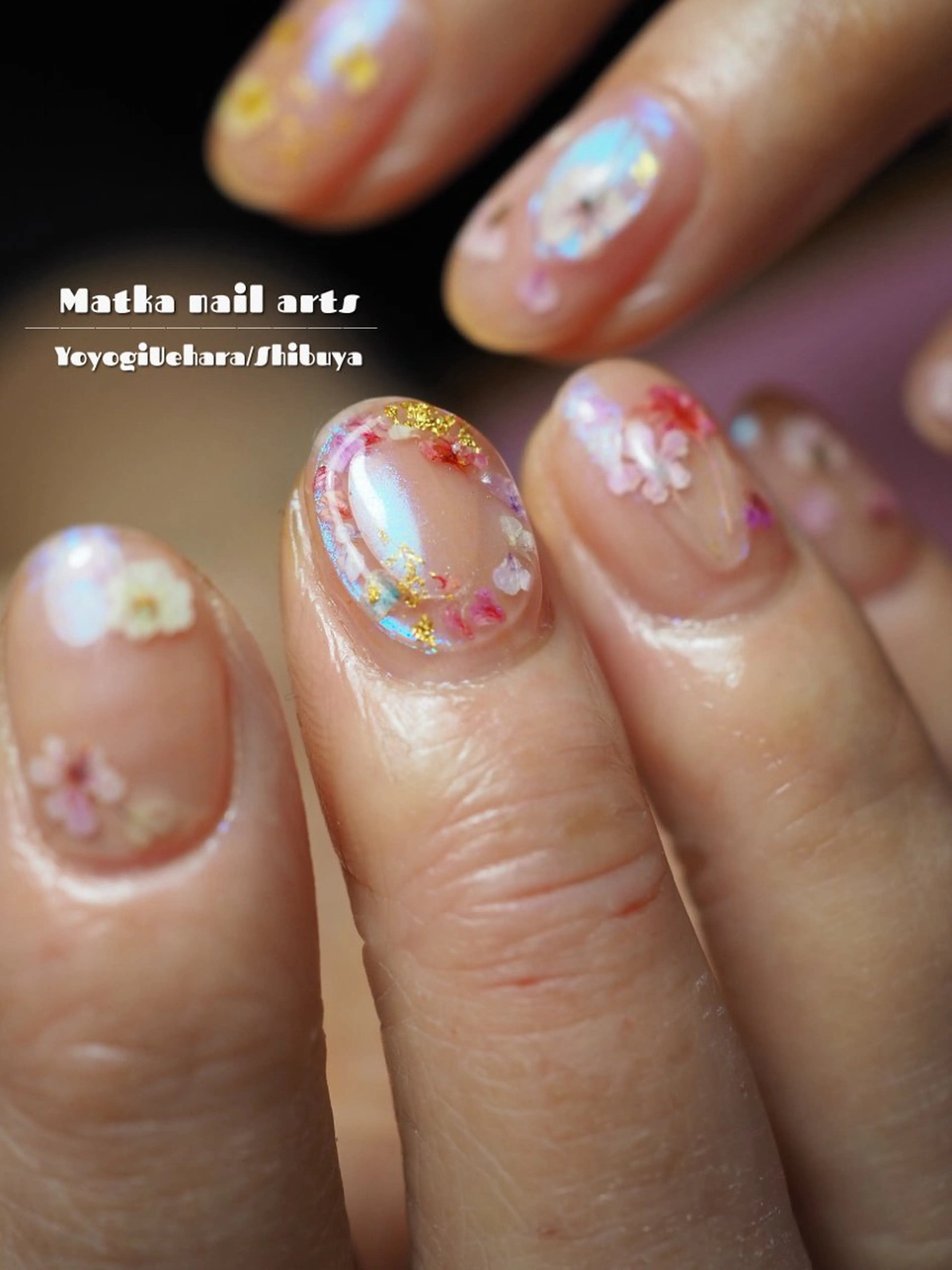 ネイル 桜ネイル ショートネイル 春ネイル ブライダルネイル ハンドネイル ネイルとタロット/ ユウのその他イメージ