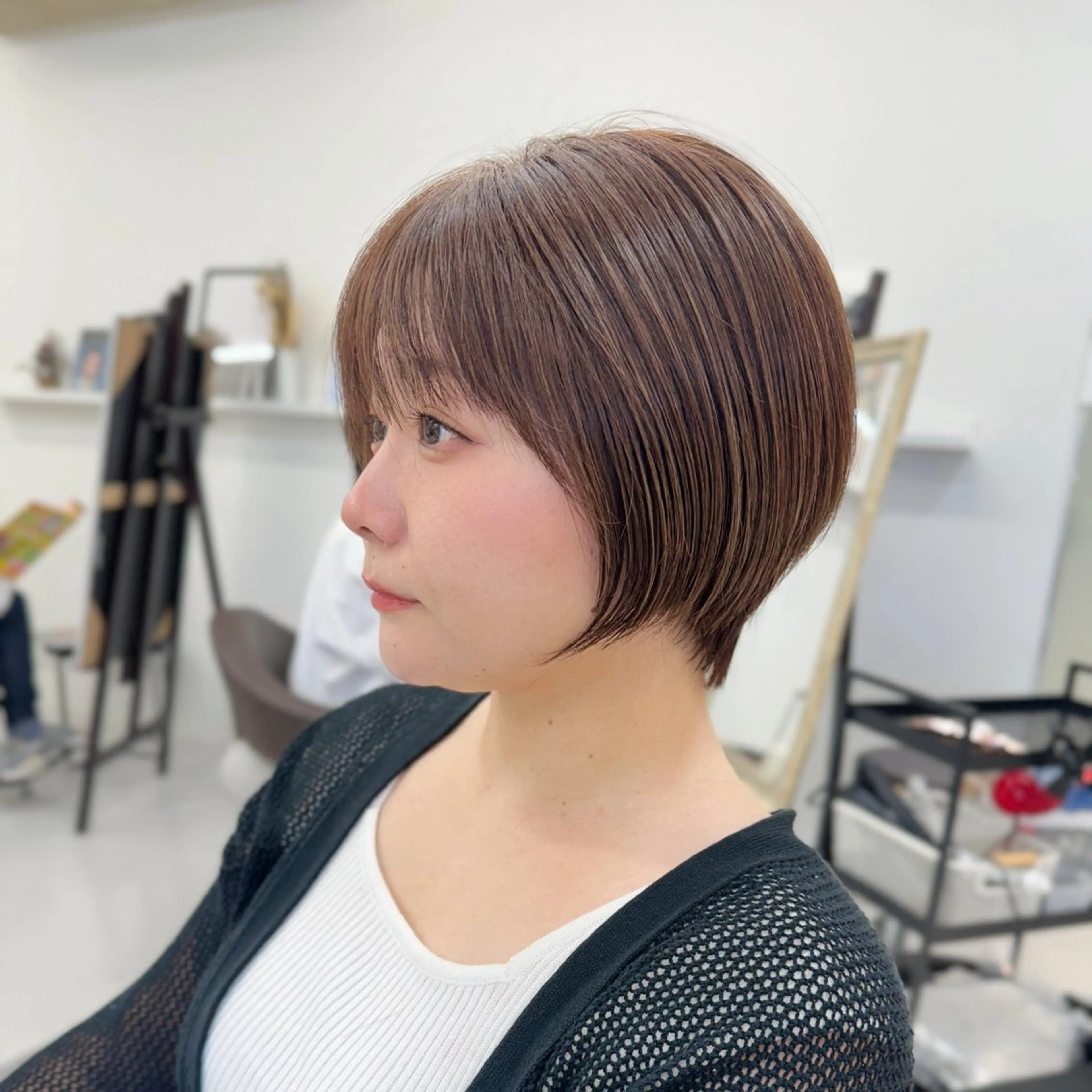ショート カラー ヘアアレンジ ショートボブ ボブ 似合わせカット ショートヘア カット ヘアカラー トリートメント 服部　翔太/ 似合わせカットカラーのヘアスタイル