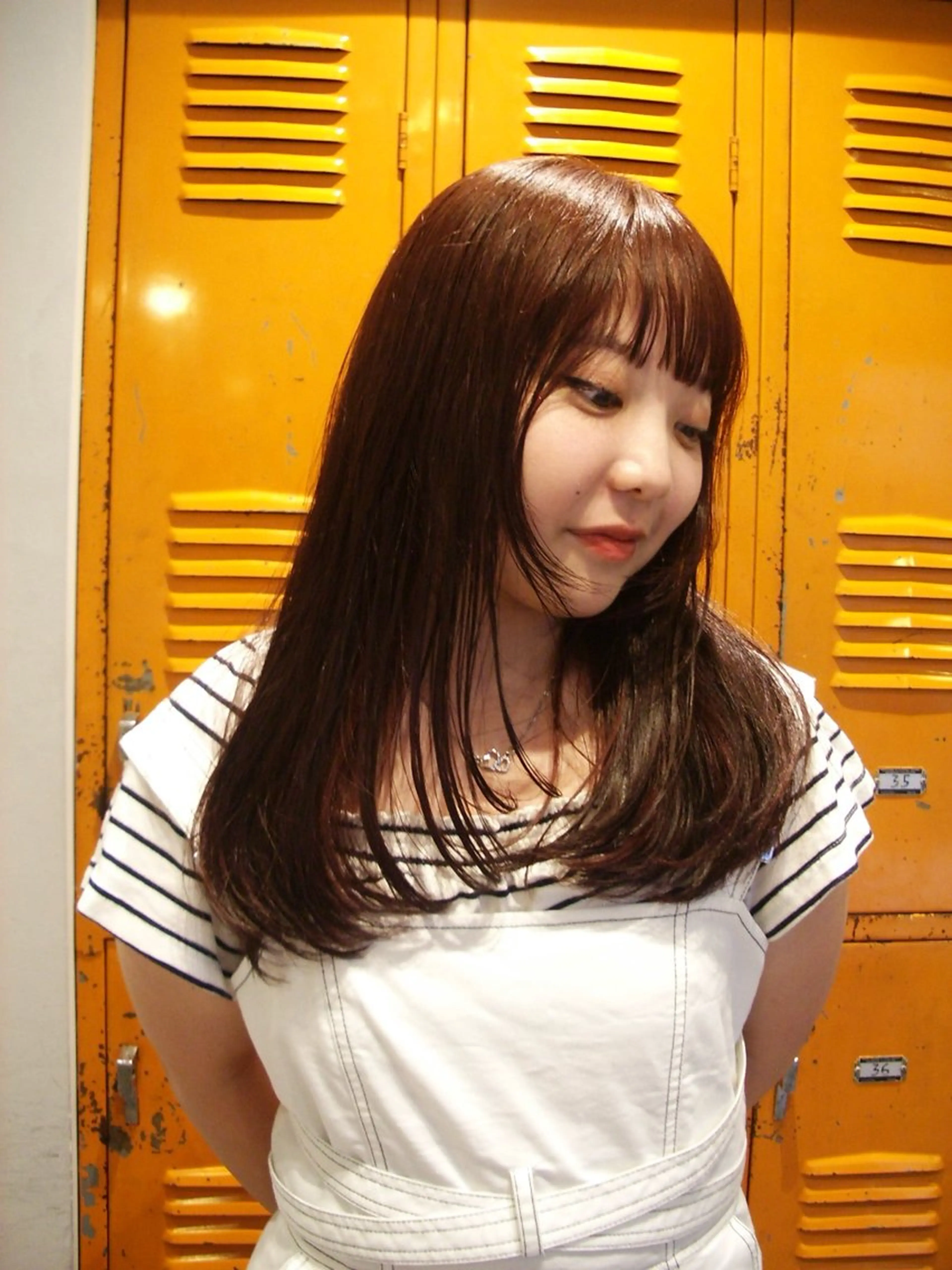 ロング カラー ヘアアレンジ ヘアカラー トリートメント ヘッドスパ marino マリノのヘアスタイル