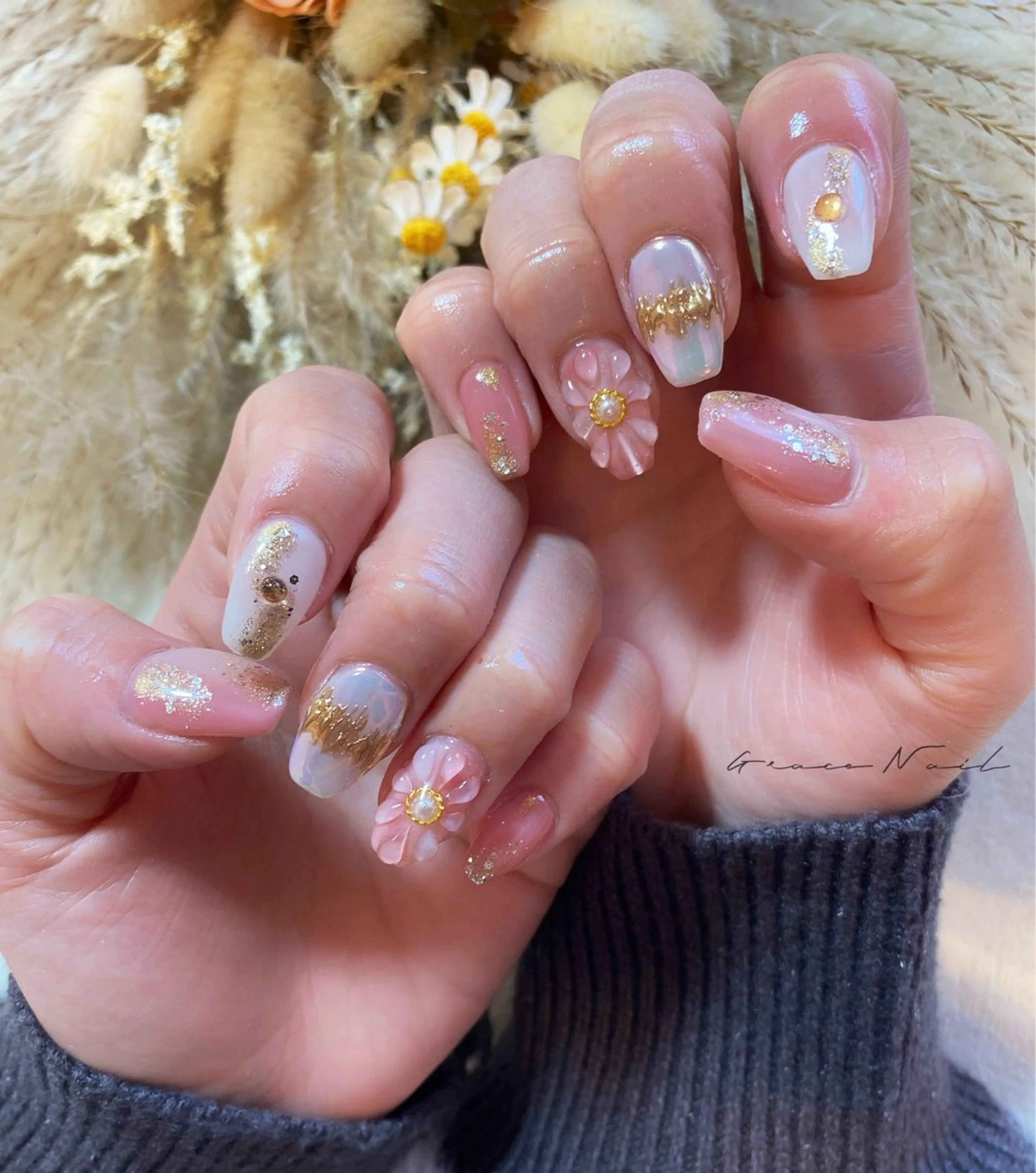 ネイル ハンドネイル ☆*｡Grace Nail｡*☆のネイルデザイン