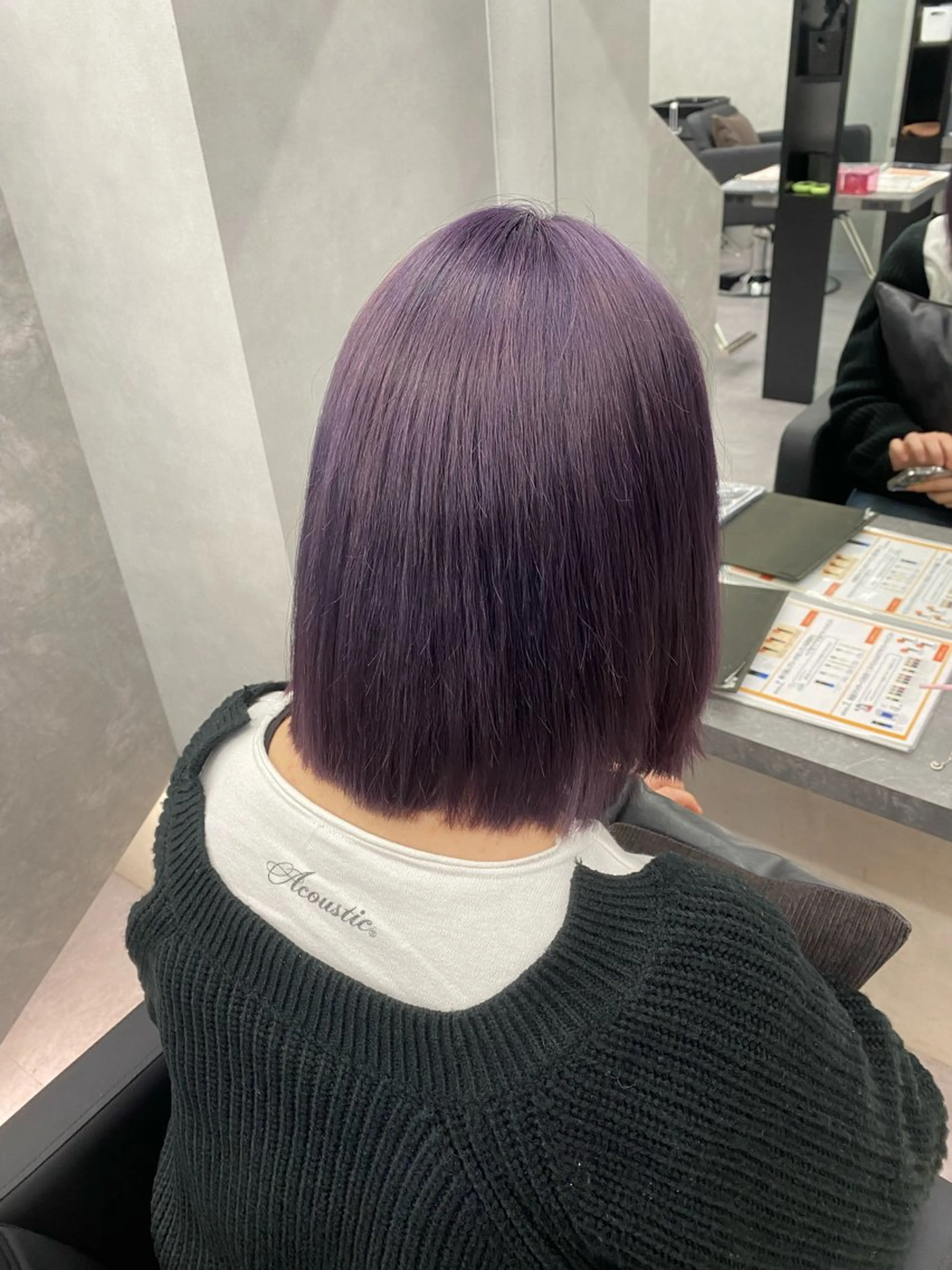 カラー ダブルカラー ラベンダーカラー ハイトーン/北堀江 💎Shoseiのヘアスタイル