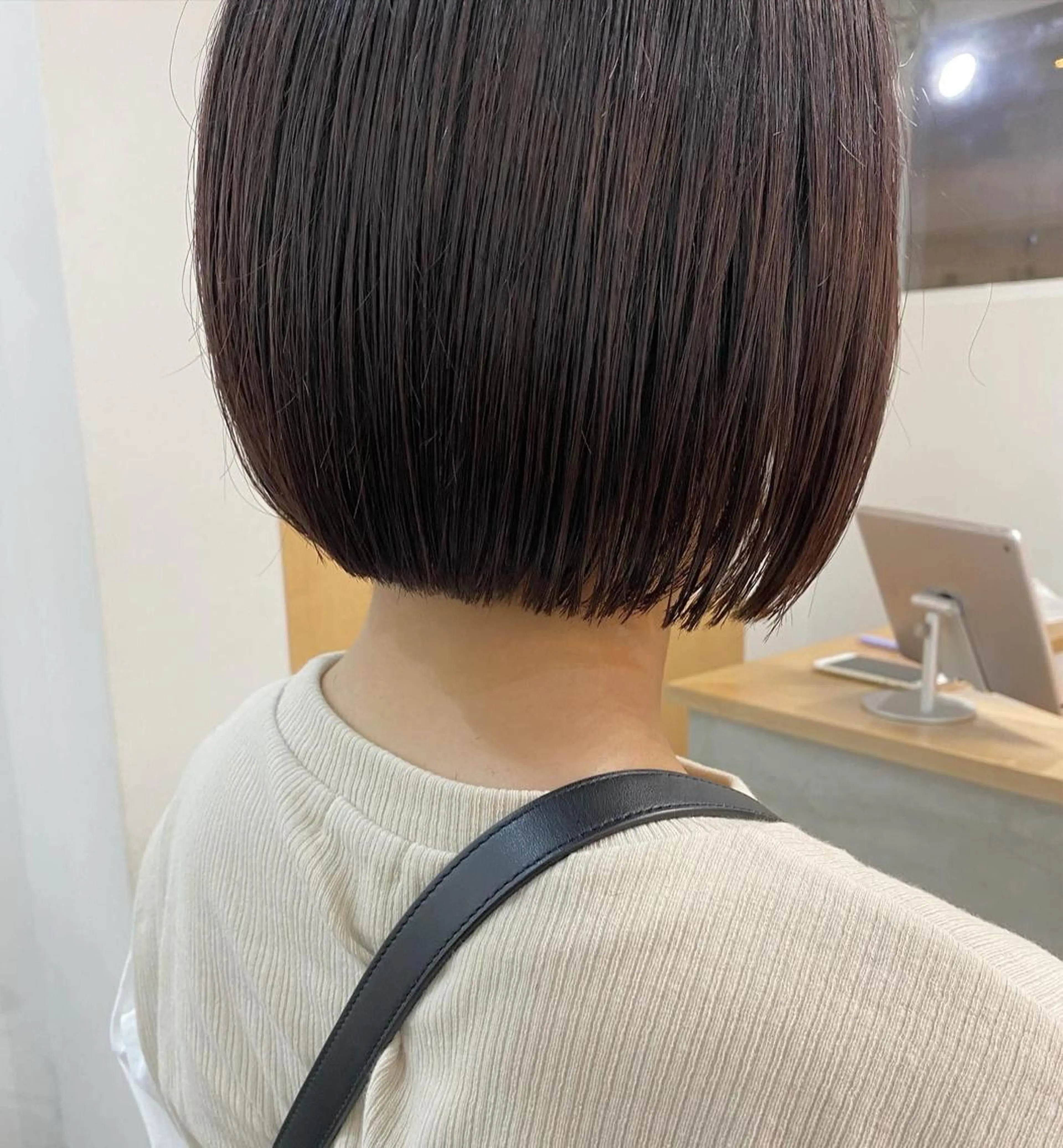 ショート ボブ 森貴裕/ベージュ/ パーマ/オリーブのヘアスタイル