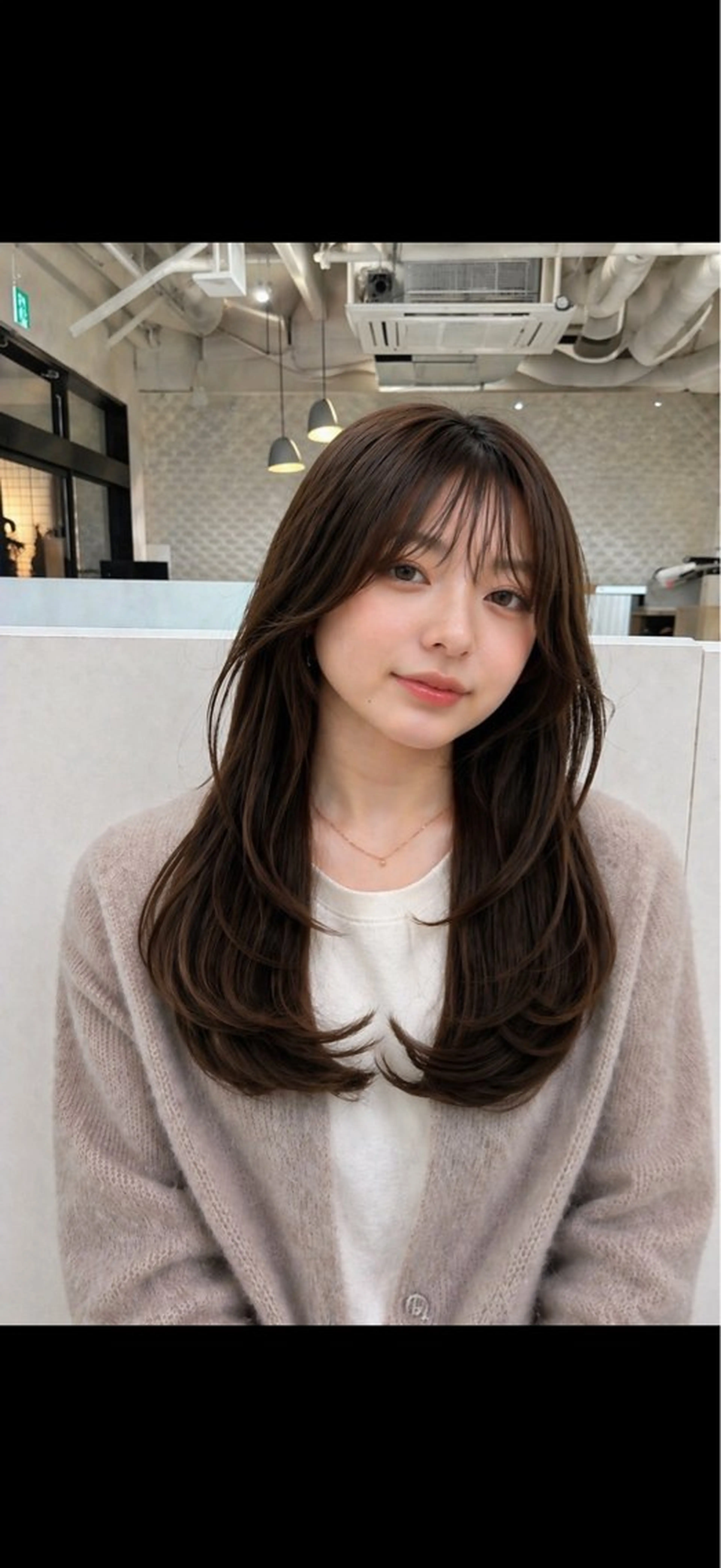セミロング カラー ブラウンカラー 透明感カラー レイヤーカット カット ヘアカラー 京谷 日向のヘアスタイル
